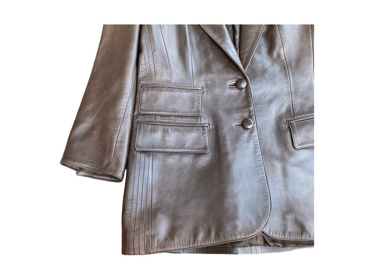 Loewe Vintage Loewe Chocolate Napa Pocket Leather Blazer Jacket Size US S / EU 44-46 / 1 - 9 Thumbnail