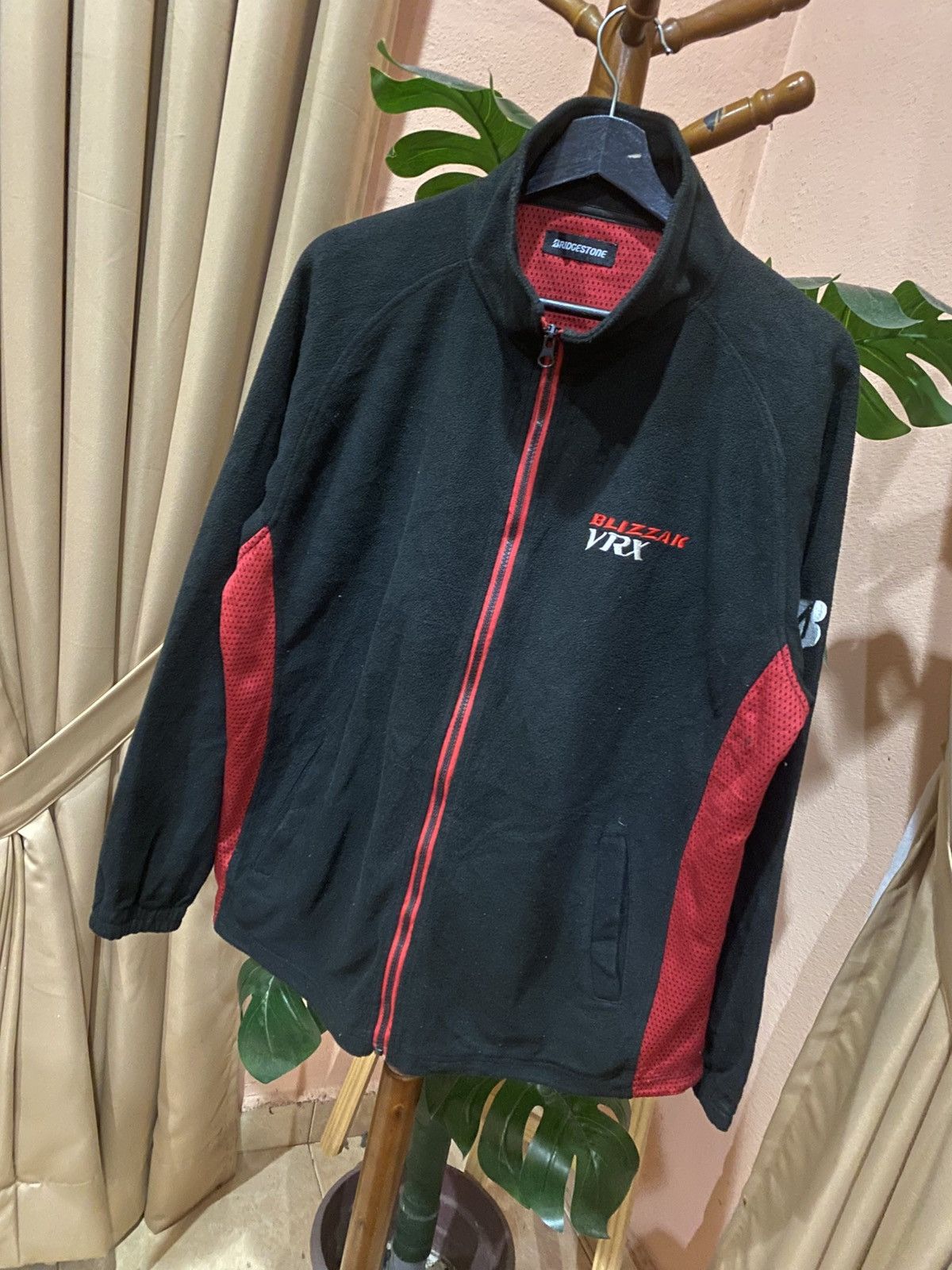 Vintage Bridgestone Blizzak VRX Fleece Jacket – Black & Red Racing Size US L / EU 52-54 / 3 - 2 Thumbnail