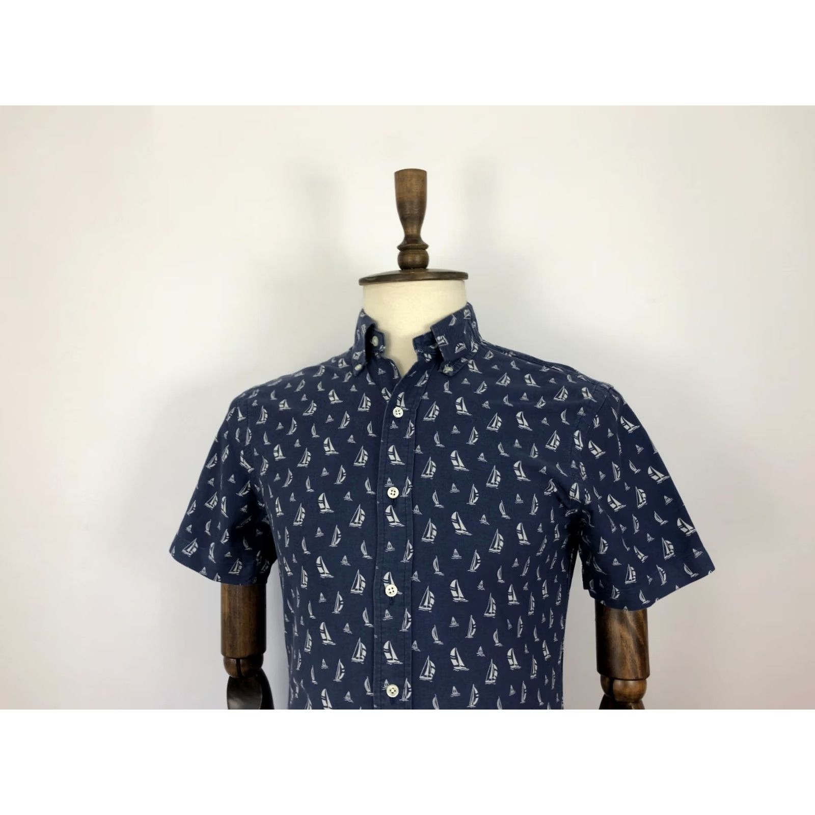Ralph Lauren Ralph Lauren Shirt Cotton Blue Men S Patterned Button-Up Short Sleeve Geometric Vintage? No Size US S / EU 44-46 / 1 - 4 Thumbnail