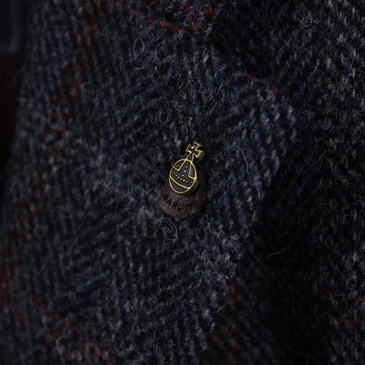 Harris Tweed Harris Tweed x Mario Barutti Wool Blazer Jacket Size 46S - 4 Thumbnail