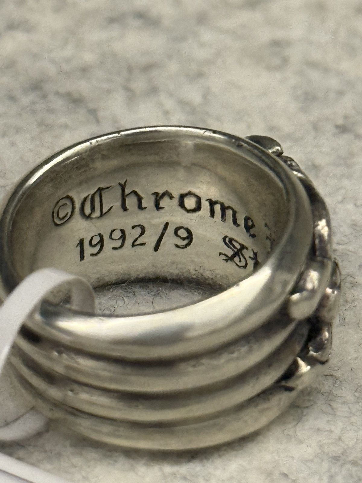 Chrome Hearts Chrome Hearts Black Diamond Dagger Ring Silver Size ONE SIZE - 6 Thumbnail