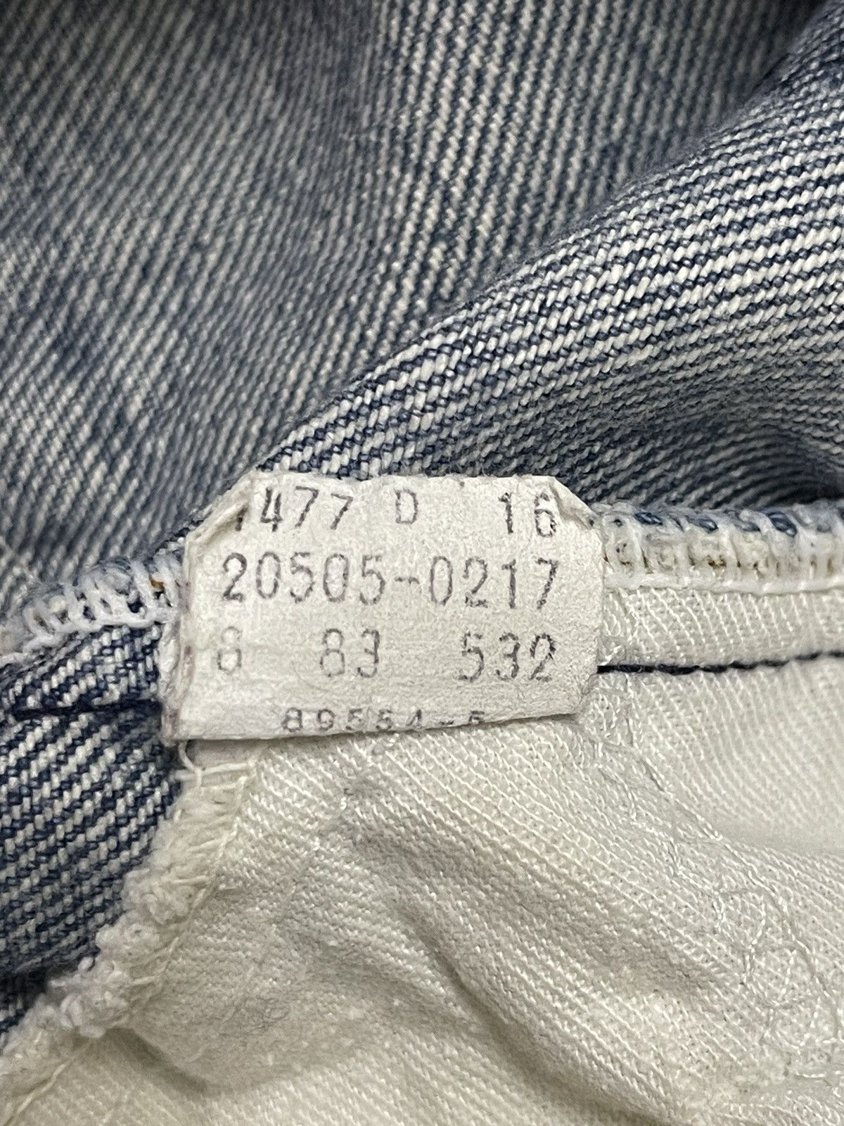 Levi's Vintage 70s Levis 505 Orange Tab Blue Faded Wash Style Jeans Size US 38 / EU 54 - 11 Thumbnail