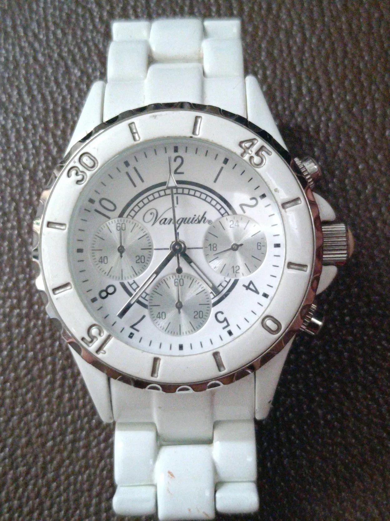 Vanquish Vanquish japan ceramic triple calendar quartz watch Size ONE SIZE - 1 Thumbnail