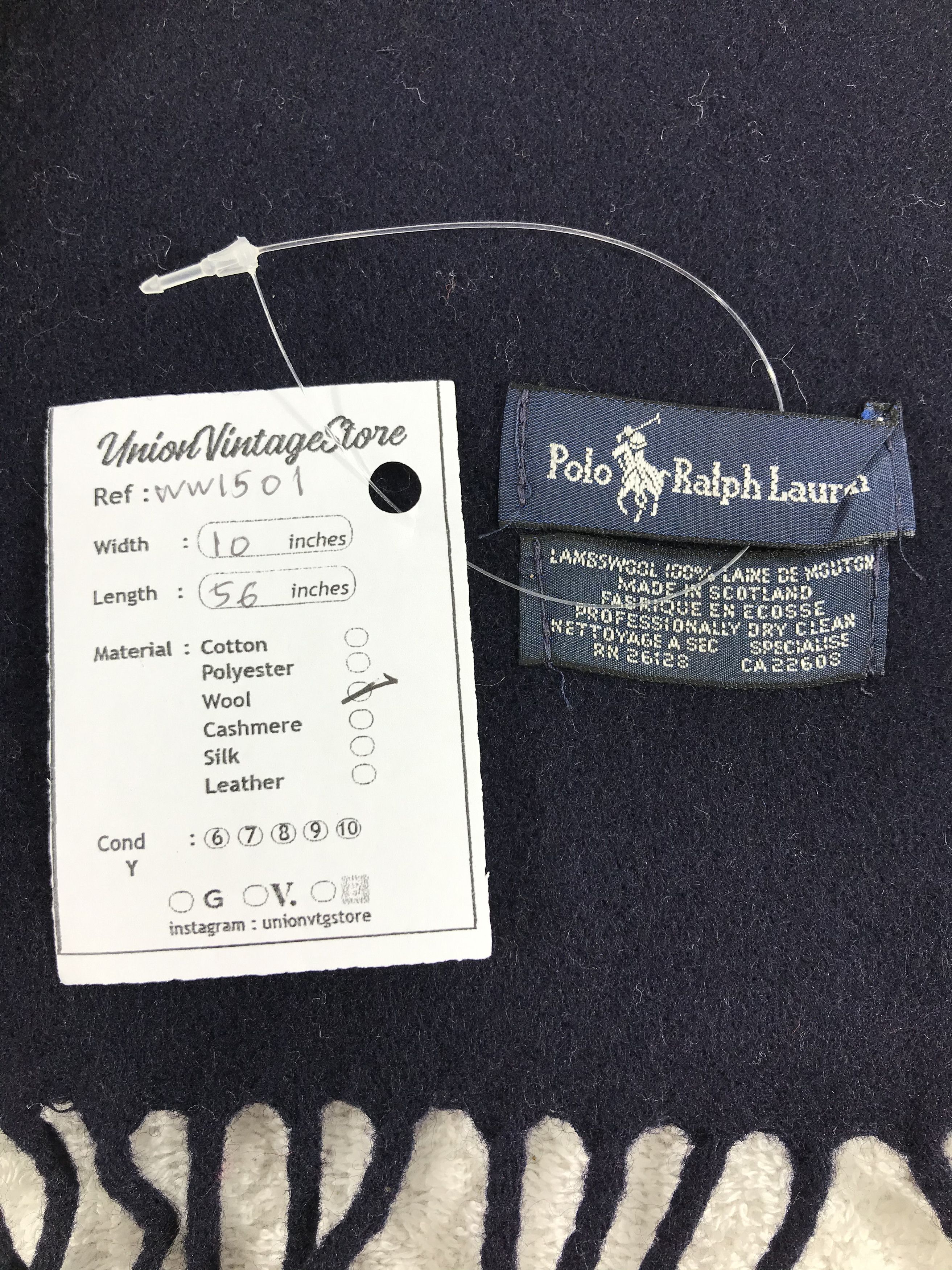 Polo Ralph Lauren × Vintage Polo Ralph Lauren Scarf / Muffler / Neckwear - WW1501 Size ONE SIZE - 5 Thumbnail