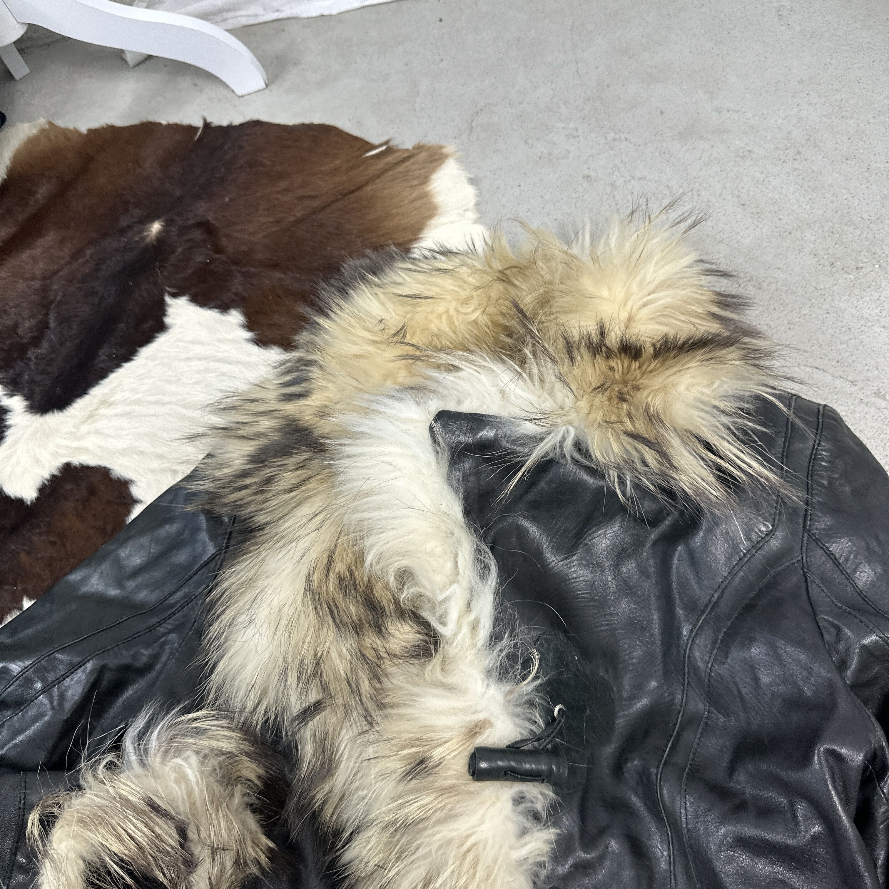 Vintage Vintage Avant Garde Real Leather & Fur Opium 90s Jacket Size M / US 6-8 / IT 42-44 - 7 Thumbnail