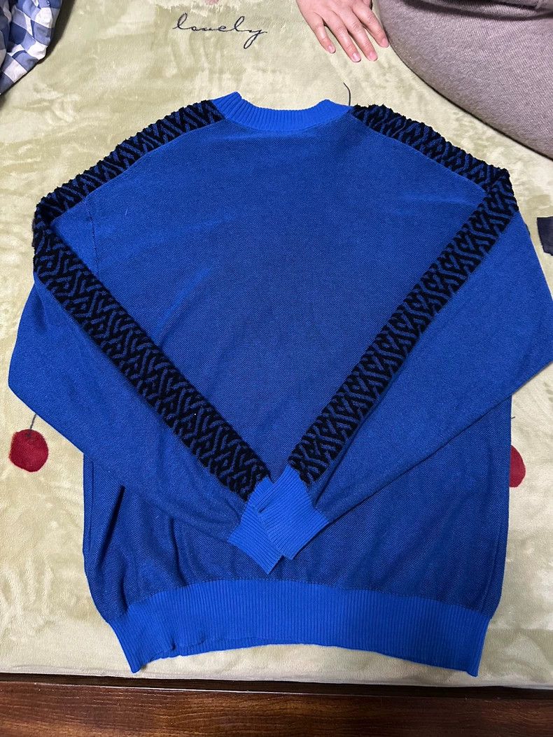 Versace Versace Yellow and black with a classic sweater Size US XL / EU 56 / 4 - 9 Thumbnail