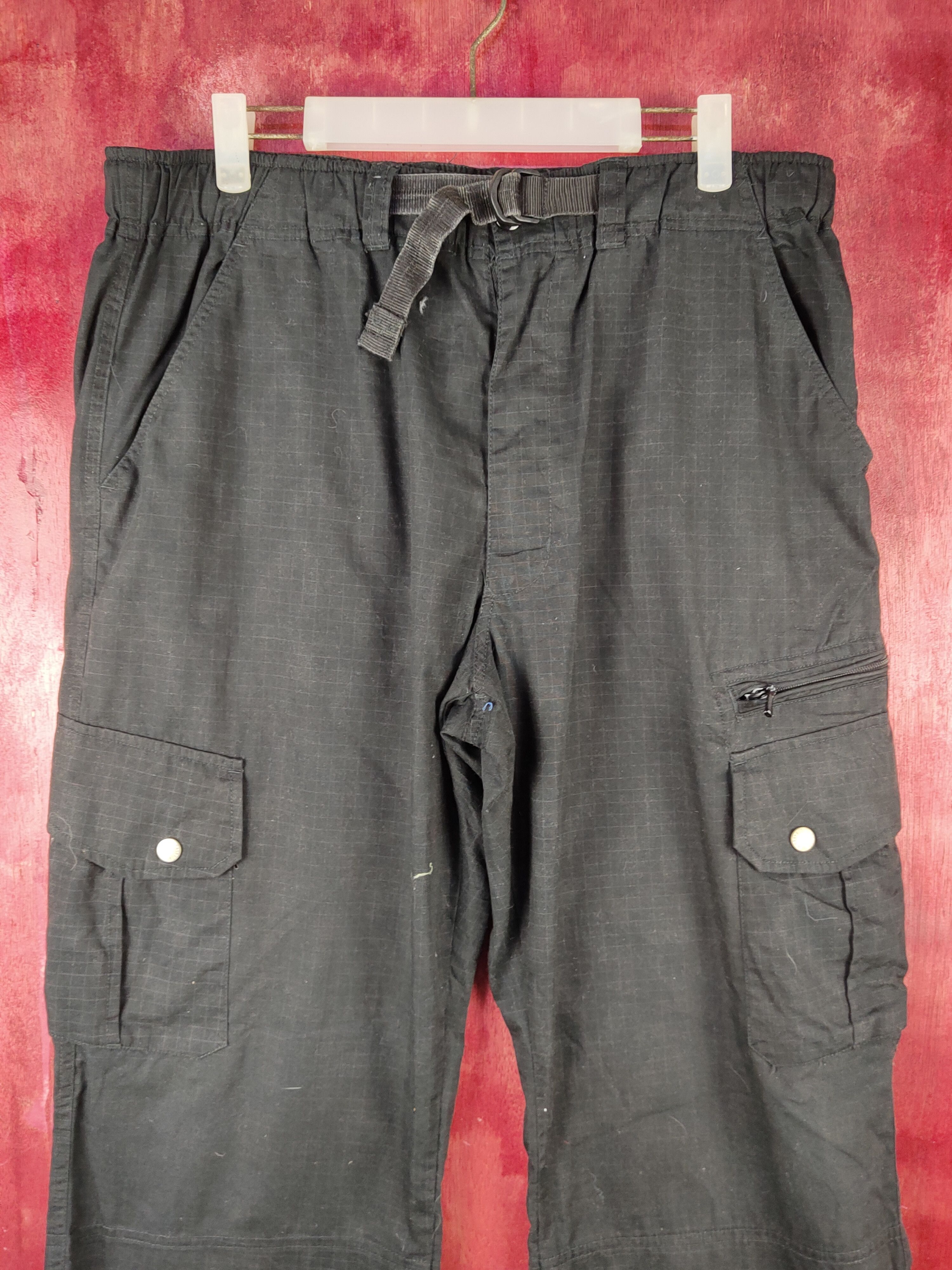 Japanese Brand DL Japan Black Multipocket Tactical Cargo Pants #S2048 Size US 36 / EU 52 - 2 Thumbnail