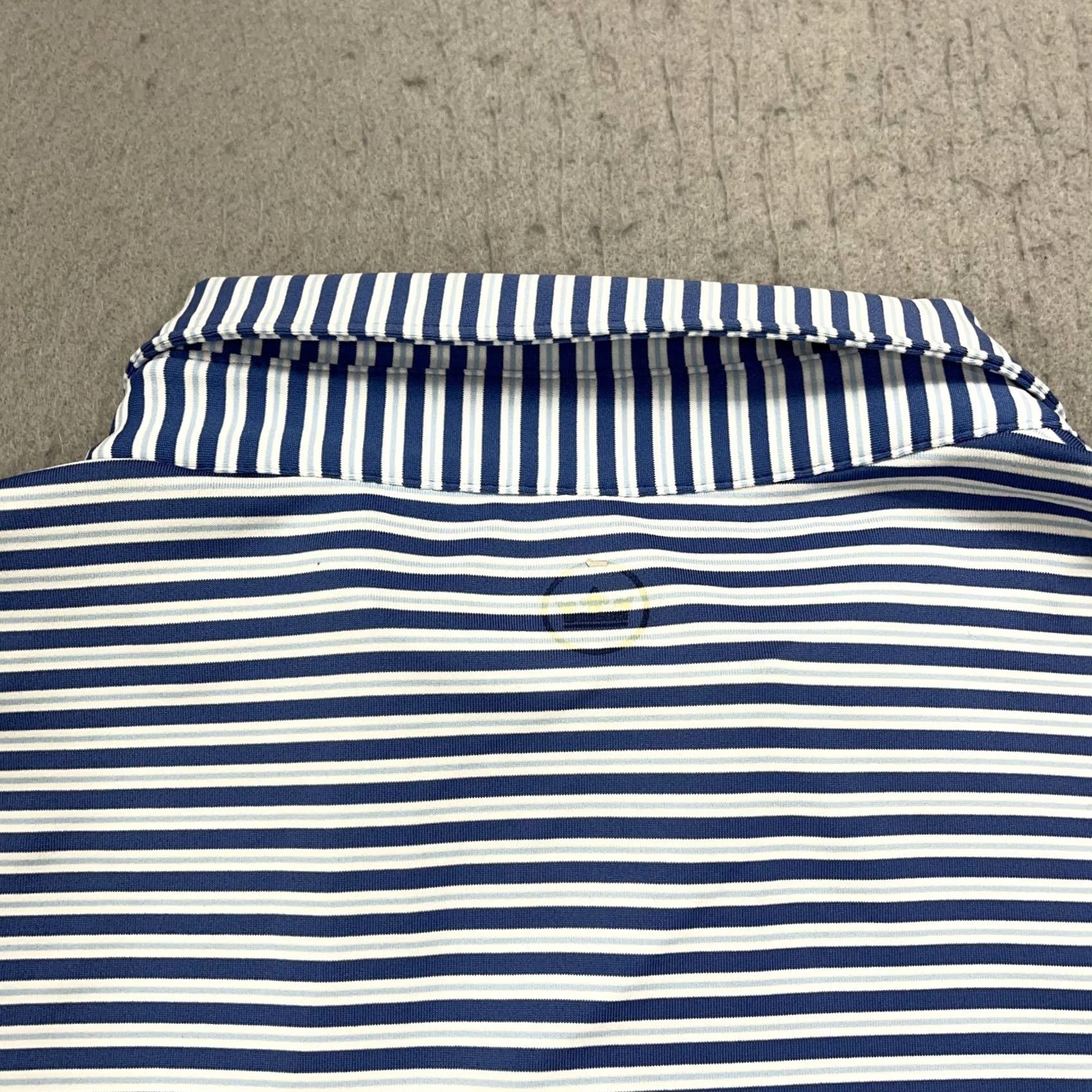 Peter Millar Peter Millar Crown Sport Polo Shirt Mens XL Blue Striped Logo Golf Crown Crafted 90s Classic Sports Mens XL Blue Polo Shirt Size US XL / EU 56 / 4 - 7 Thumbnail