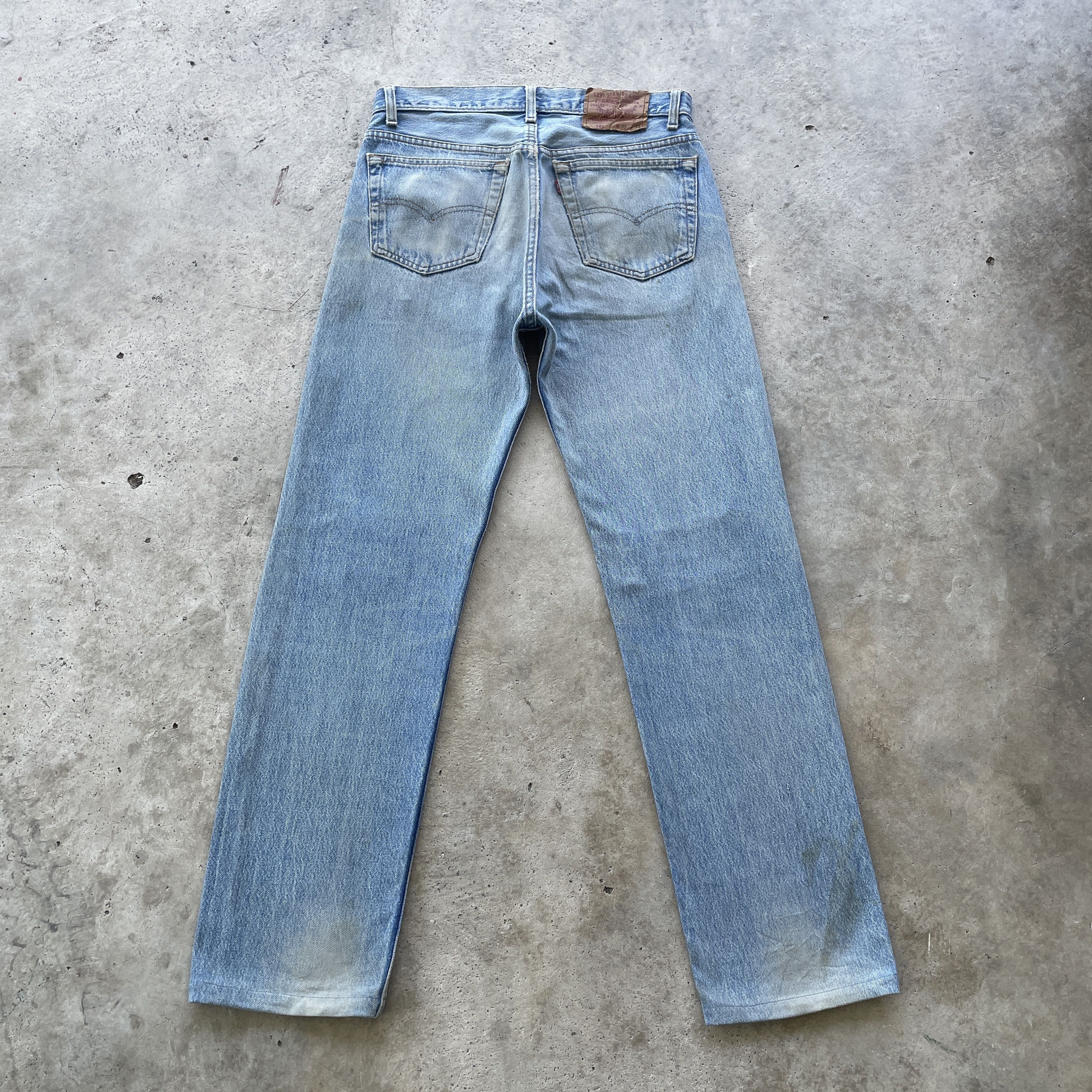Jean × Levi's × Levi's Vintage Clothing VINTAGE 90s LEVI’S 501 USA FADED RUSTY JEANS DISTRESS PANTS Size US 31 - 14 Thumbnail