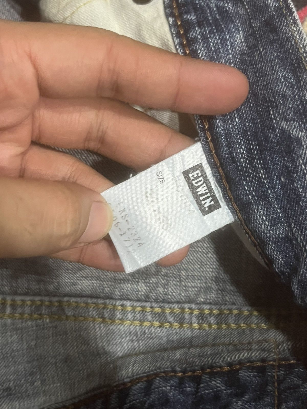 Edwin Vintage Edwin Japan 505ZX Blue Faded Washed Selvedge Jeans Size US 32 / EU 48 - 18 Thumbnail