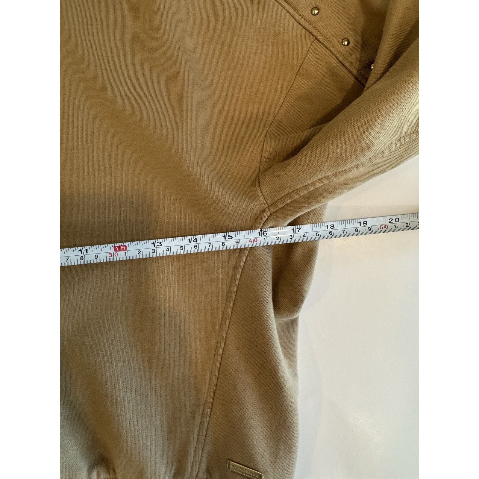 Scotch & Soda Scotch & Soda Hoodie Womens Small Tan Studded Pullover Size S / US 4 / IT 40 - 9 Thumbnail