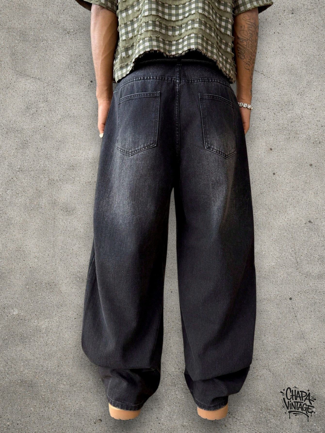 Vintage Straight leg gray jeans Size US 32 / EU 48 - 2 Thumbnail