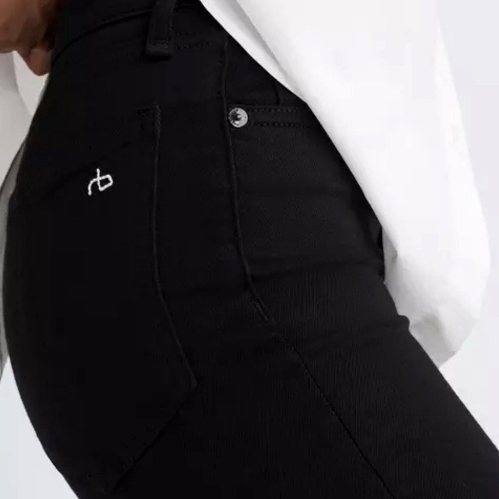 Rag & Bone Rag & Bone Black High-Rise Skinny Jeans | Size 27 Size 27" / US 4 / IT 40 - 6 Thumbnail