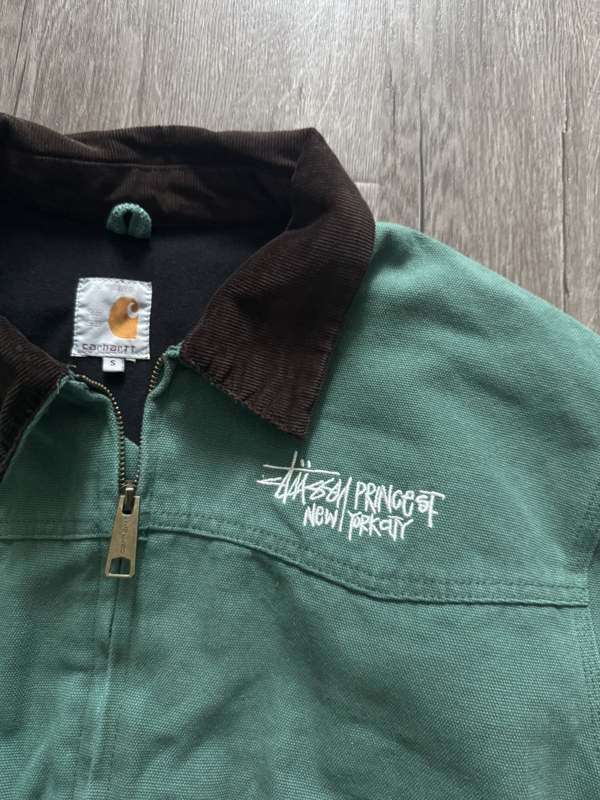 Vintage Vintage Stussy Carhartt Jacket Size US S / EU 44-46 / 1 - 2 Thumbnail