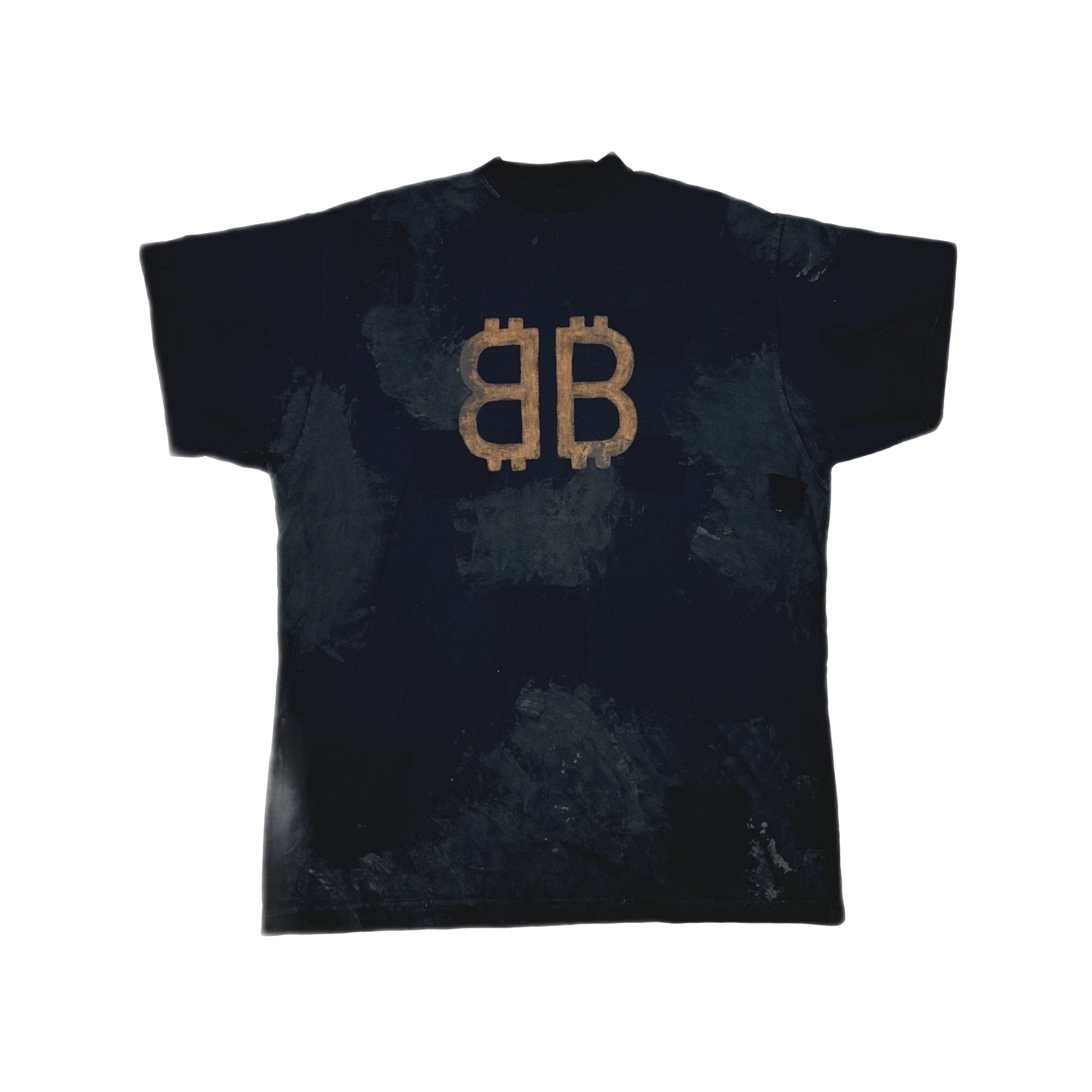 Balenciaga Balenciaga Bitcoin Graphic Distressed T-Shirt Size 1 Size US S / EU 44-46 / 1 - 1 Thumbnail