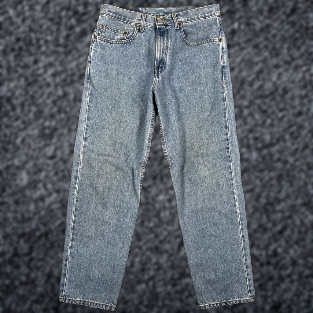 Levi's VINTAGE Levi's 550 Jeans Mens 33x30 Blue Relaxed Fit Tapered Leg Denim Zip Fly Size US 33 - 1 Thumbnail
