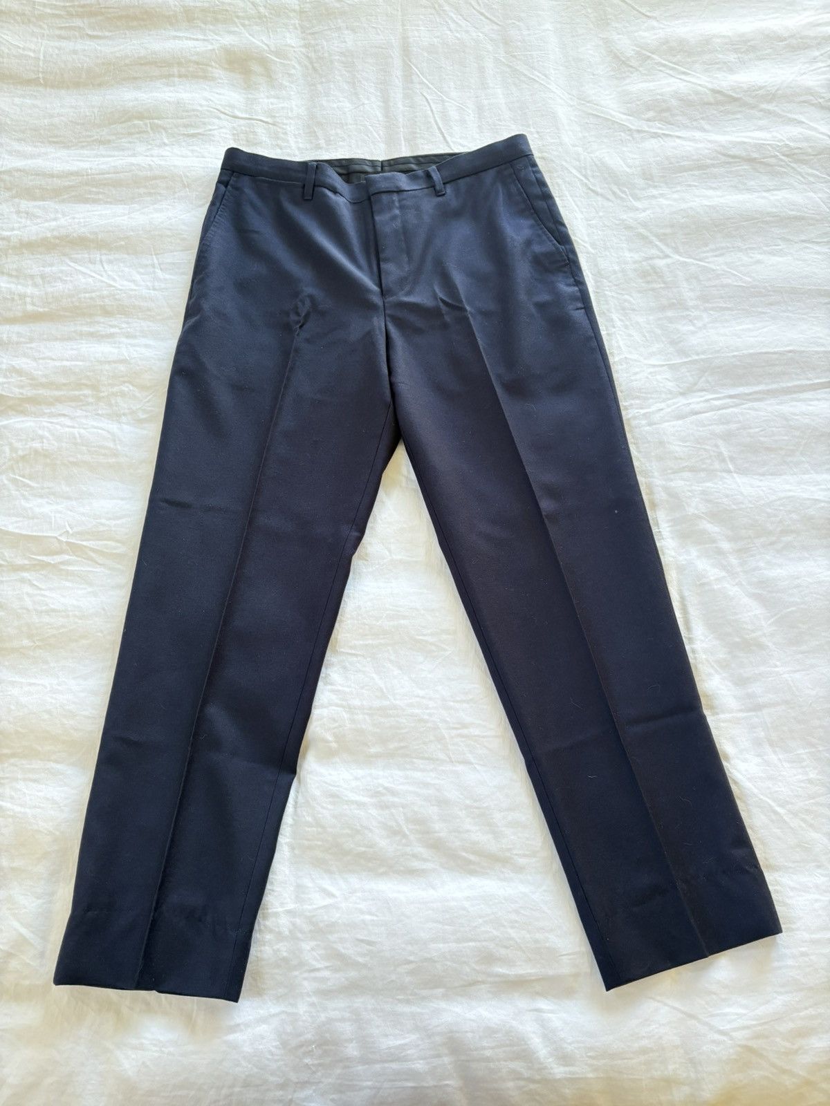 Jil Sander × Uniqlo +J wool pants - navy Size US 31 - 1 Thumbnail