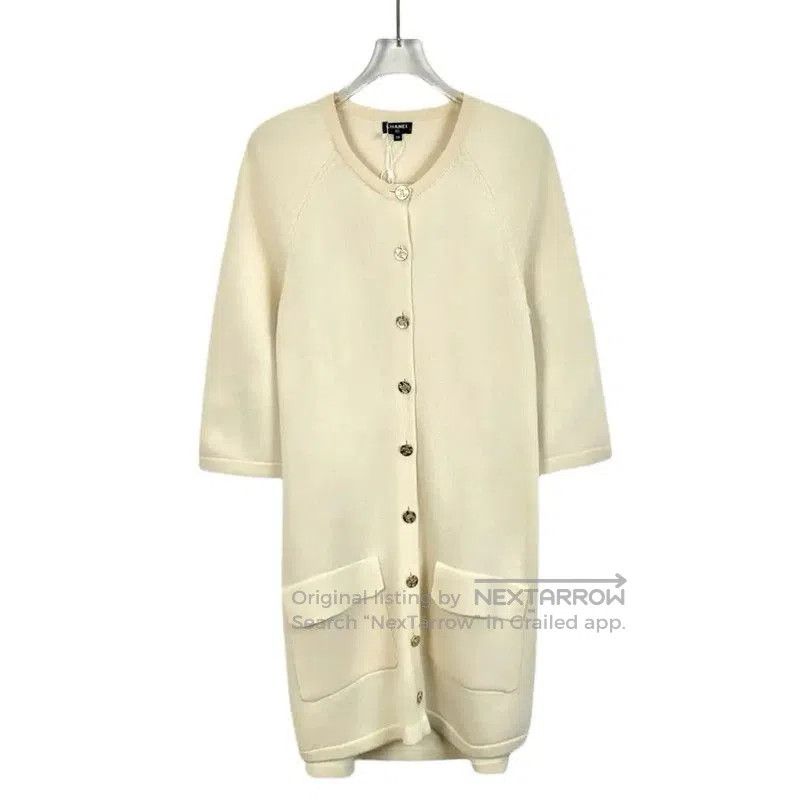 Chanel Chanel Beige Cashmere Dress Size S . Size S / US 4 / IT 40 - 1 Thumbnail
