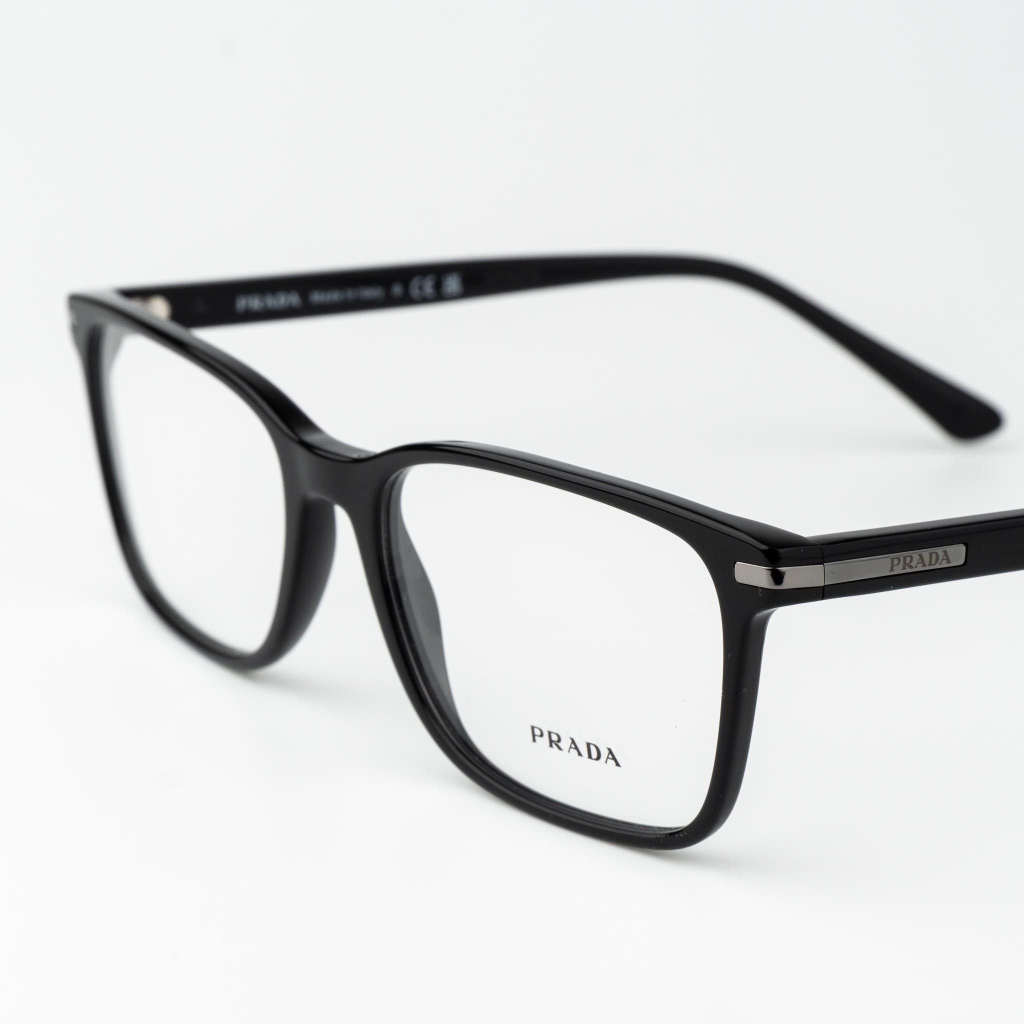 Prada Prada Men Eyeglasses Black Square PR14WV 1AB1O1 BRAND NEW Size ONE SIZE - 5 Thumbnail