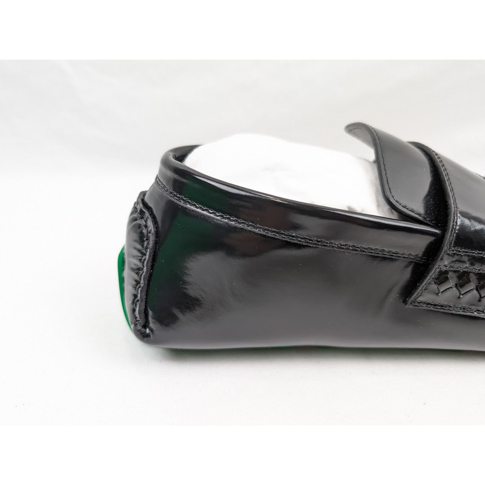 Bottega Veneta o1rshd1 Latex Lux Ride Loafers in Black-Parakeet Size US 11 / EU 44 - 4 Thumbnail