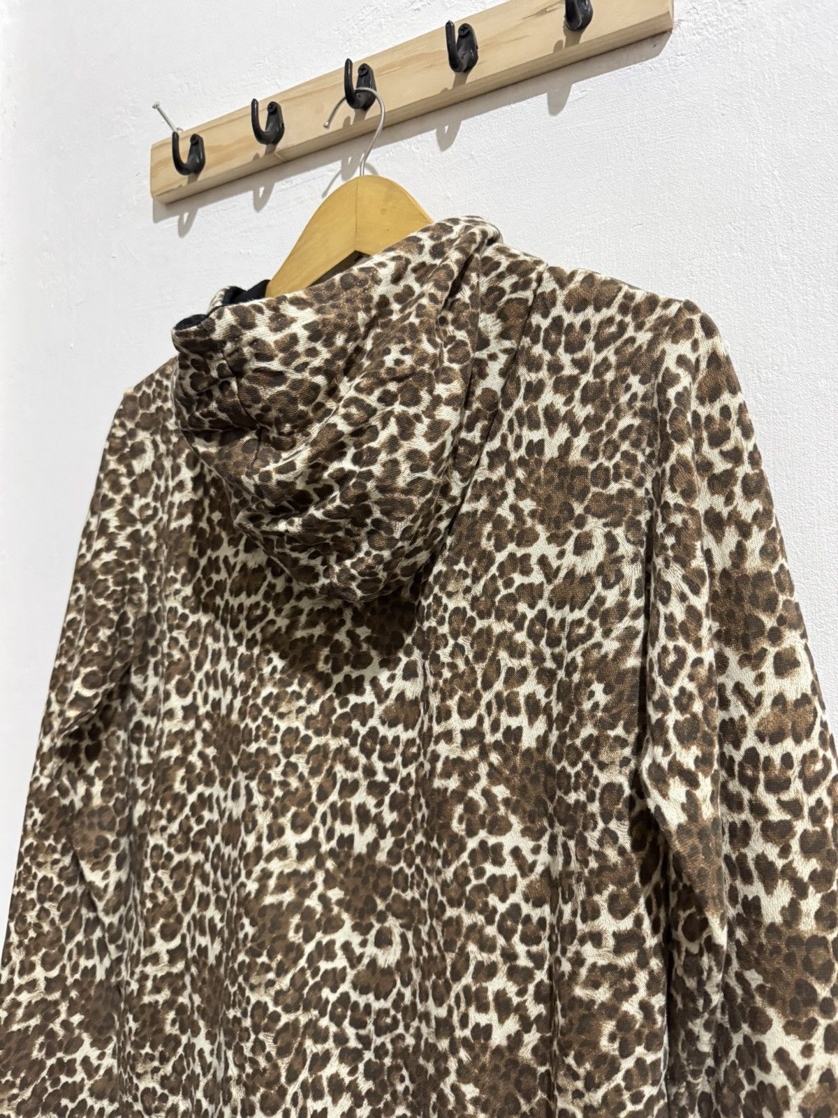 Japanese Brand Y2k ETIENNE LEOPARD POEM IFSIXWASNINE LGB STYLE ZIP HOODIE Size US M / EU 48-50 / 2 - 4 Thumbnail