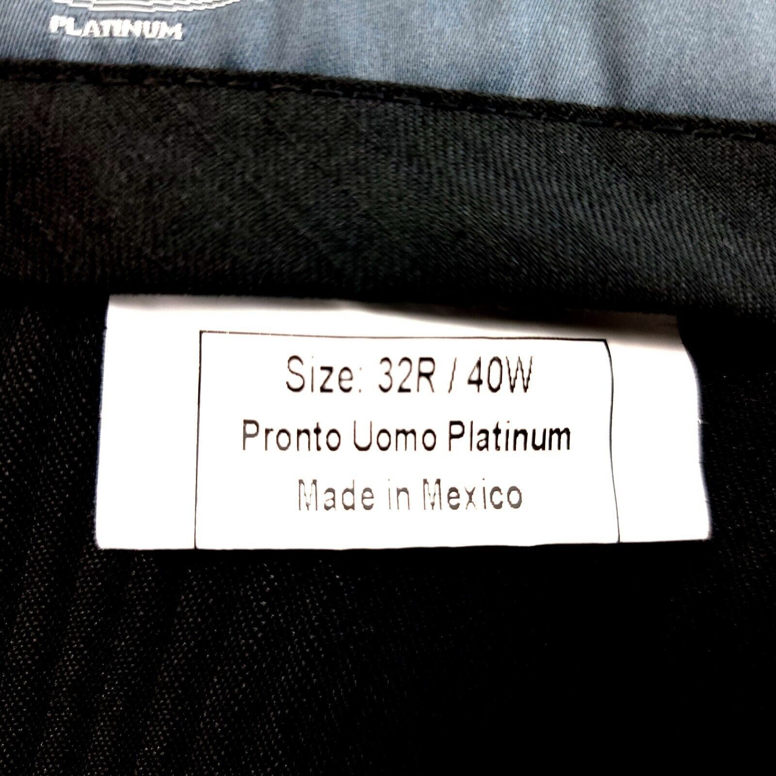 Pronto Uomo Pronto Uomo Platinum Wool Black Mid Rise Flat Front Dress Pa Size 40R - 5 Thumbnail