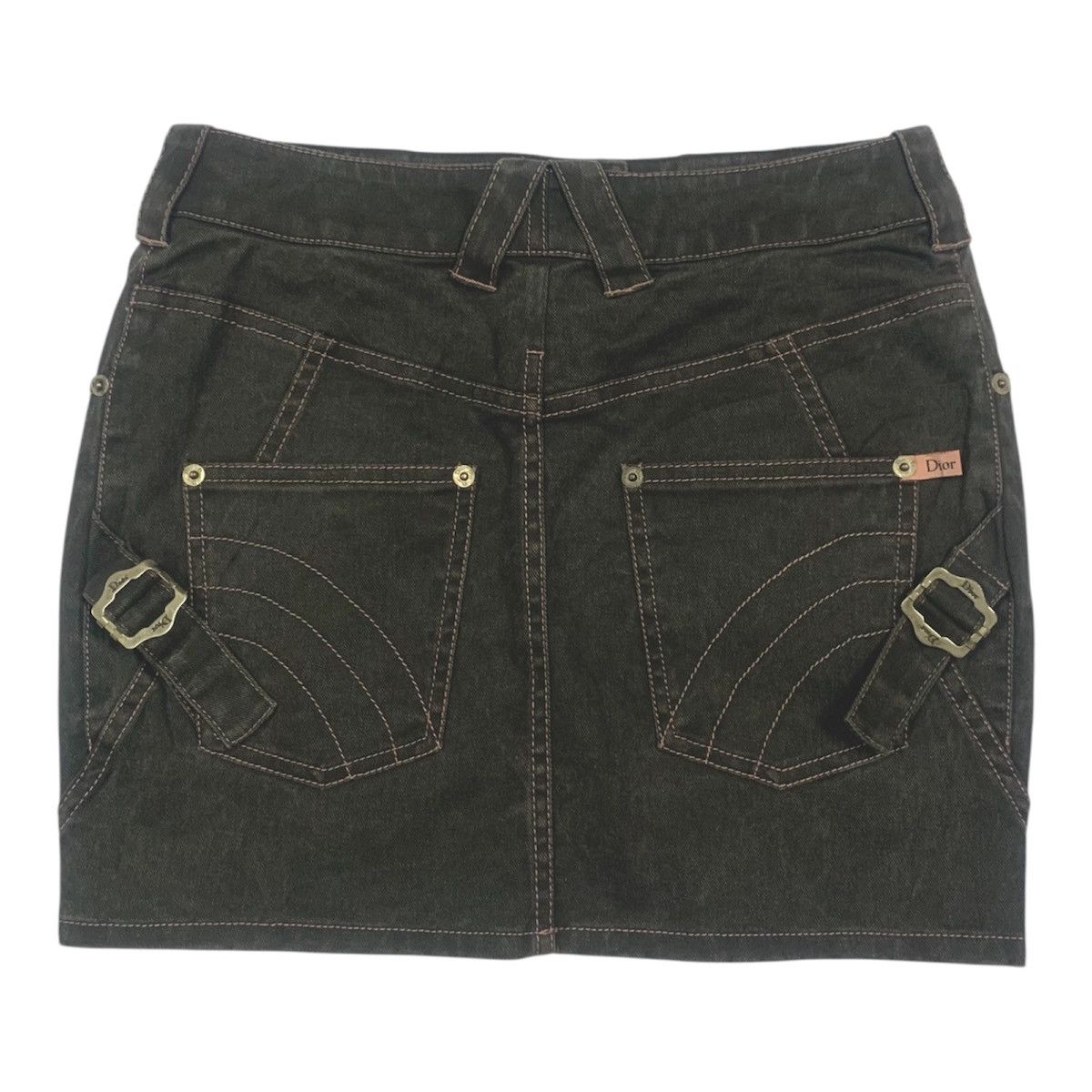 Dior Christian Dior SS2003 Denim Mini Skirt - Size 36 | W27x13 Size 27" / US 4 / IT 40 - 4 Thumbnail
