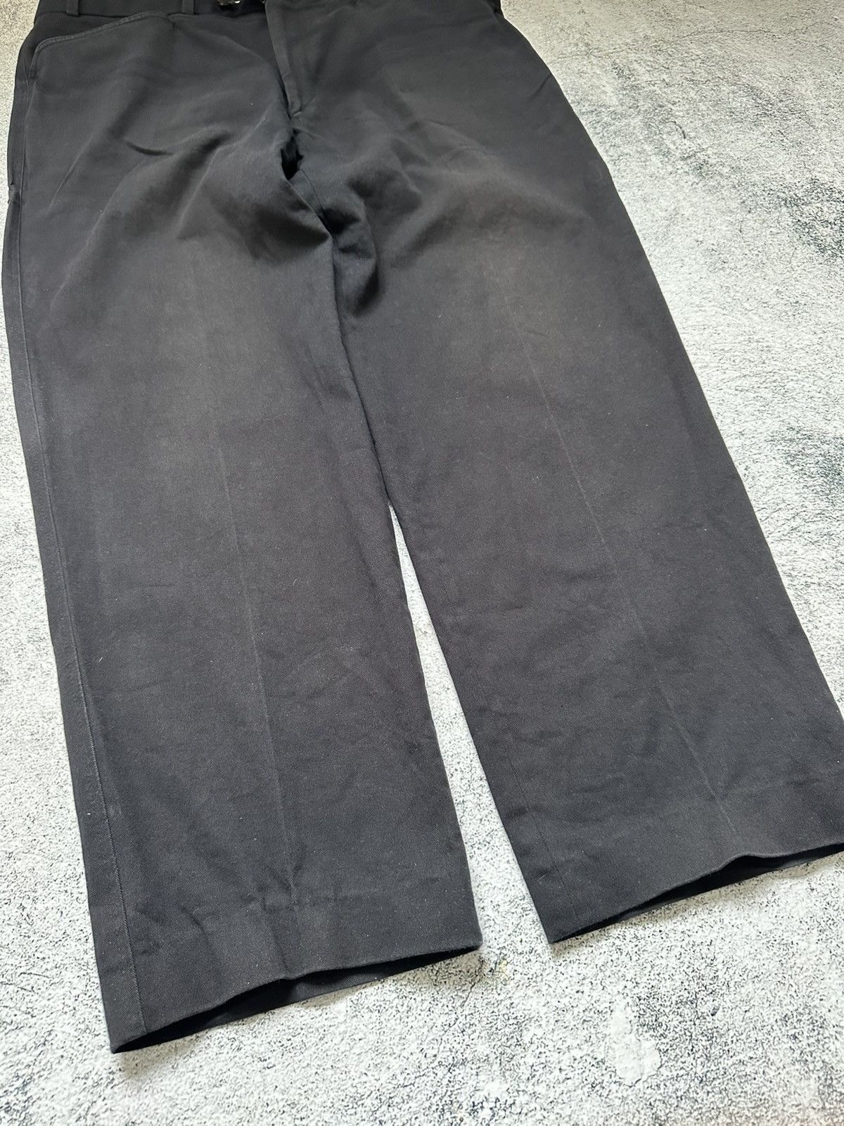 Burberry Vintage 90's Burberry Viscose Casual Pants Baggy Black Size US 33 - 13 Thumbnail