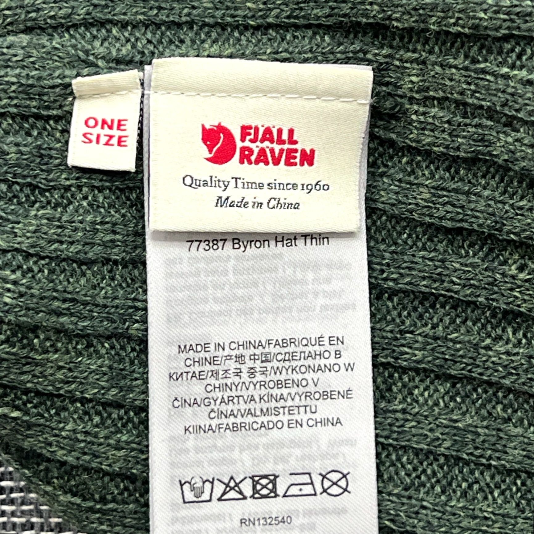 Vintage Fjallraven Beanie Hat One Size 100% Wool Green Ribbed Cuffed Unisex Adults Size ONE SIZE - 5 Thumbnail