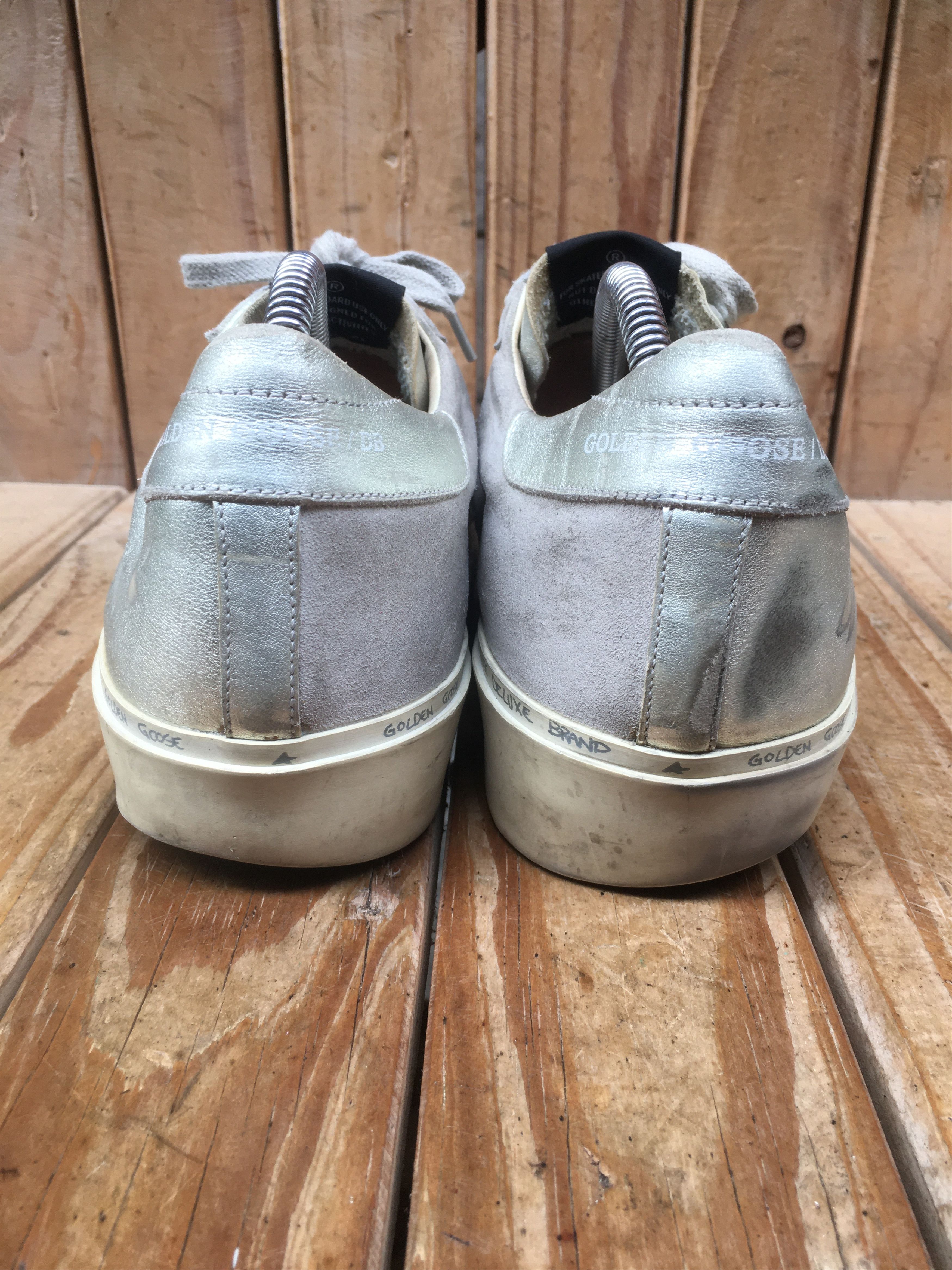 Golden Goose Golden goose deluxe HI STAR Gray leather sneakers EUR 42 Size US 9 / EU 42 - 7 Thumbnail