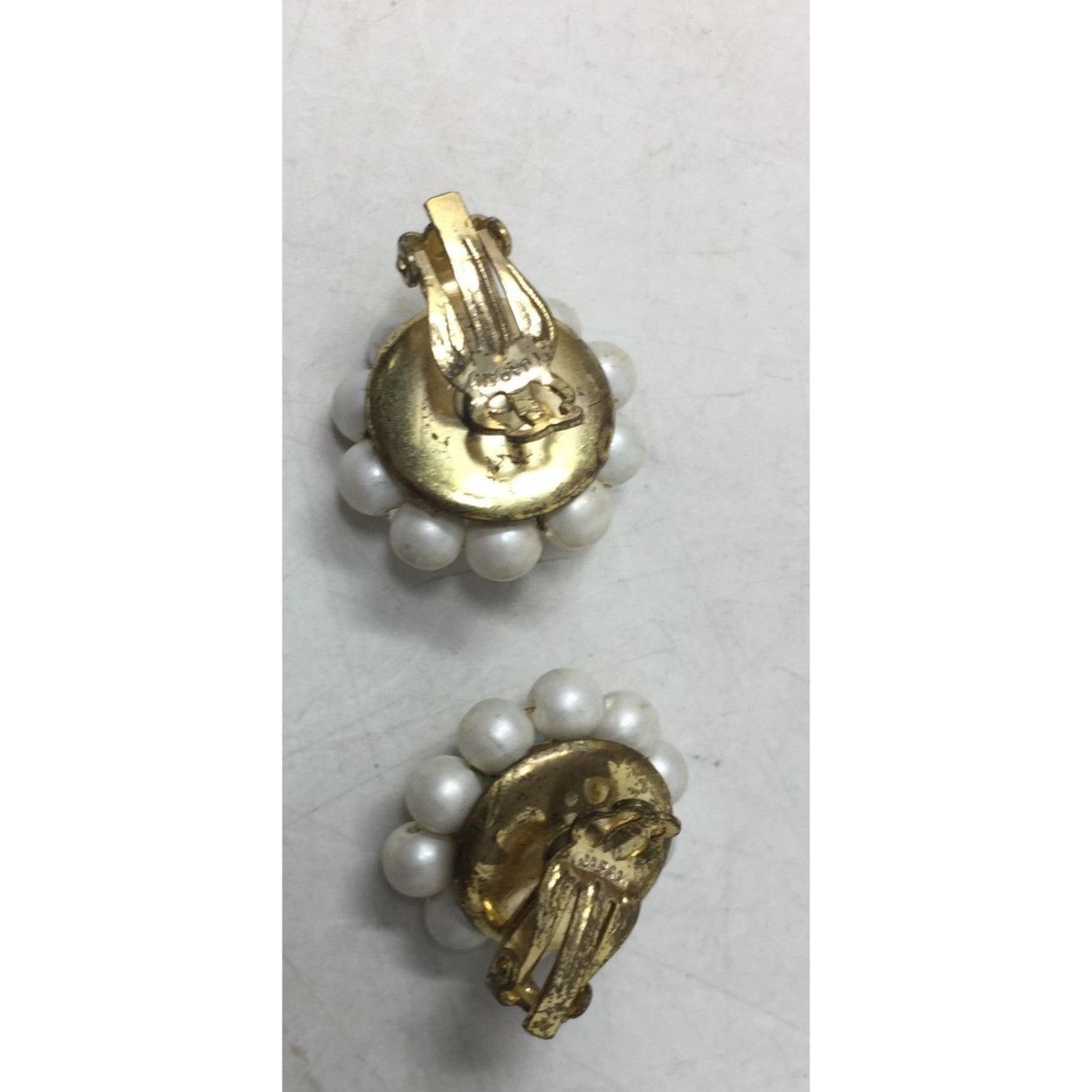 Other Vintage Women's White, Blue and Gold Tone Beaded Flower Shap Size ONE SIZE - 3 Thumbnail