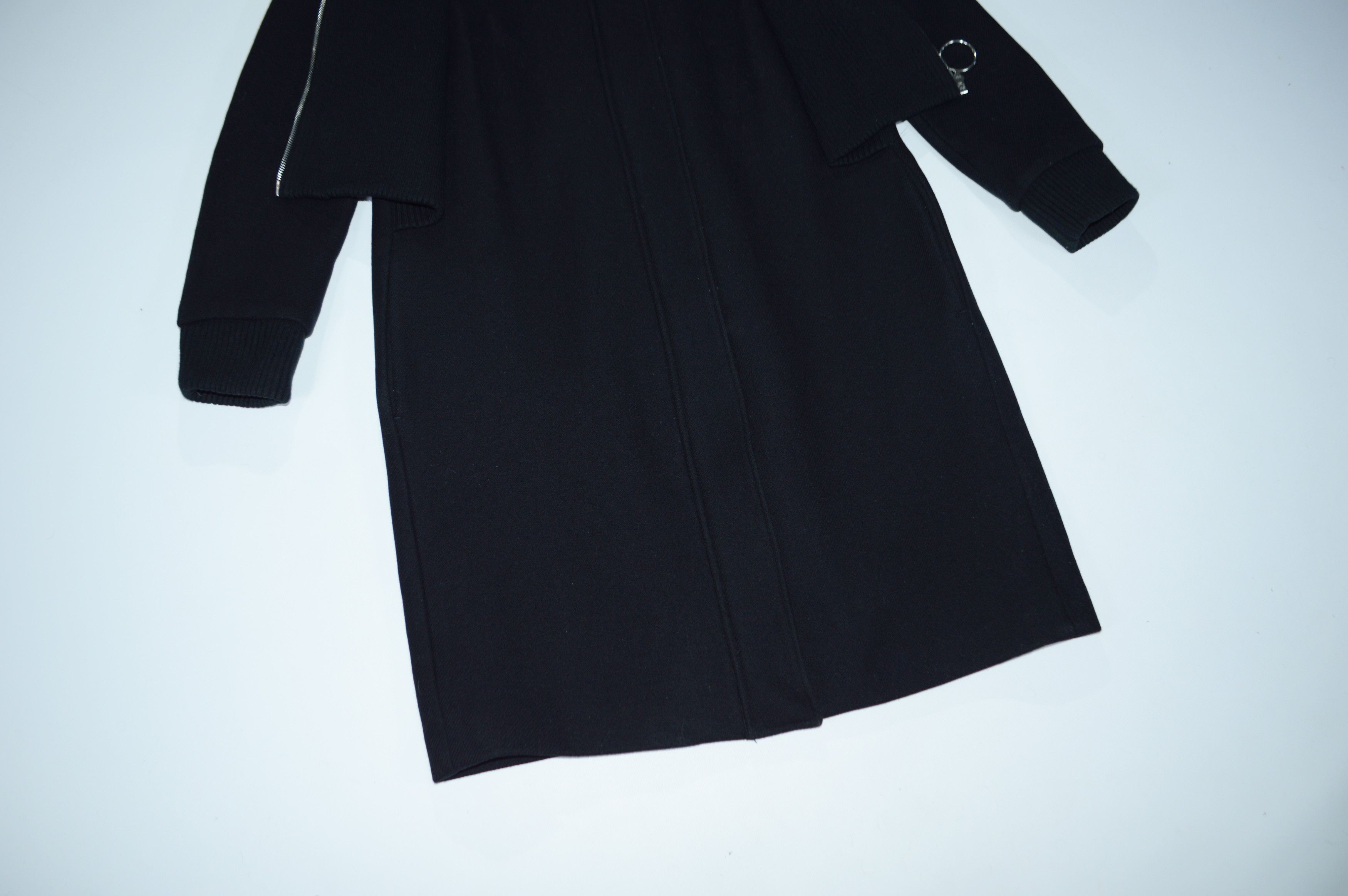 Sandro SANDRO Kolia Ribbed Overlay Wool Blend Coat Size 38 M Size M / US 6-8 / IT 42-44 - 4 Thumbnail