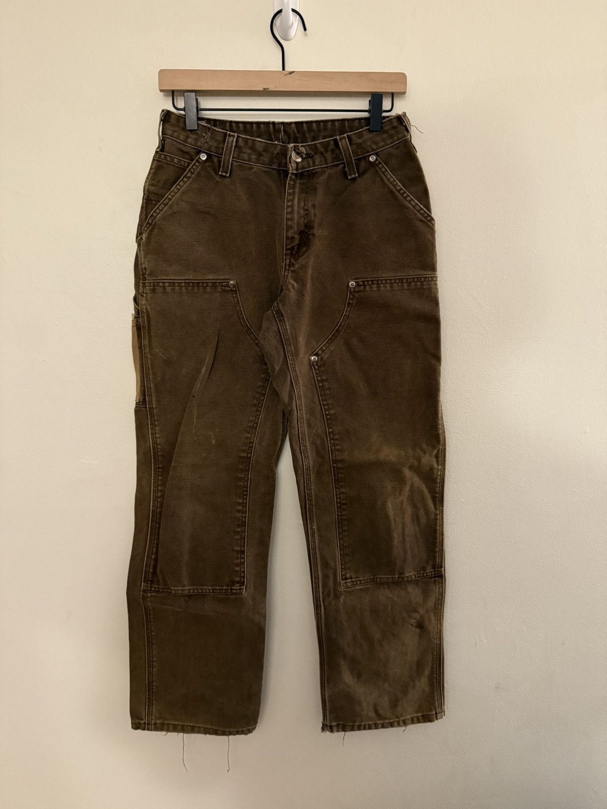 Carhartt Vintage Thrashed Faded Carhartt Double Knee Denim 4gseller Size US 28 / EU 44 - 1 Thumbnail