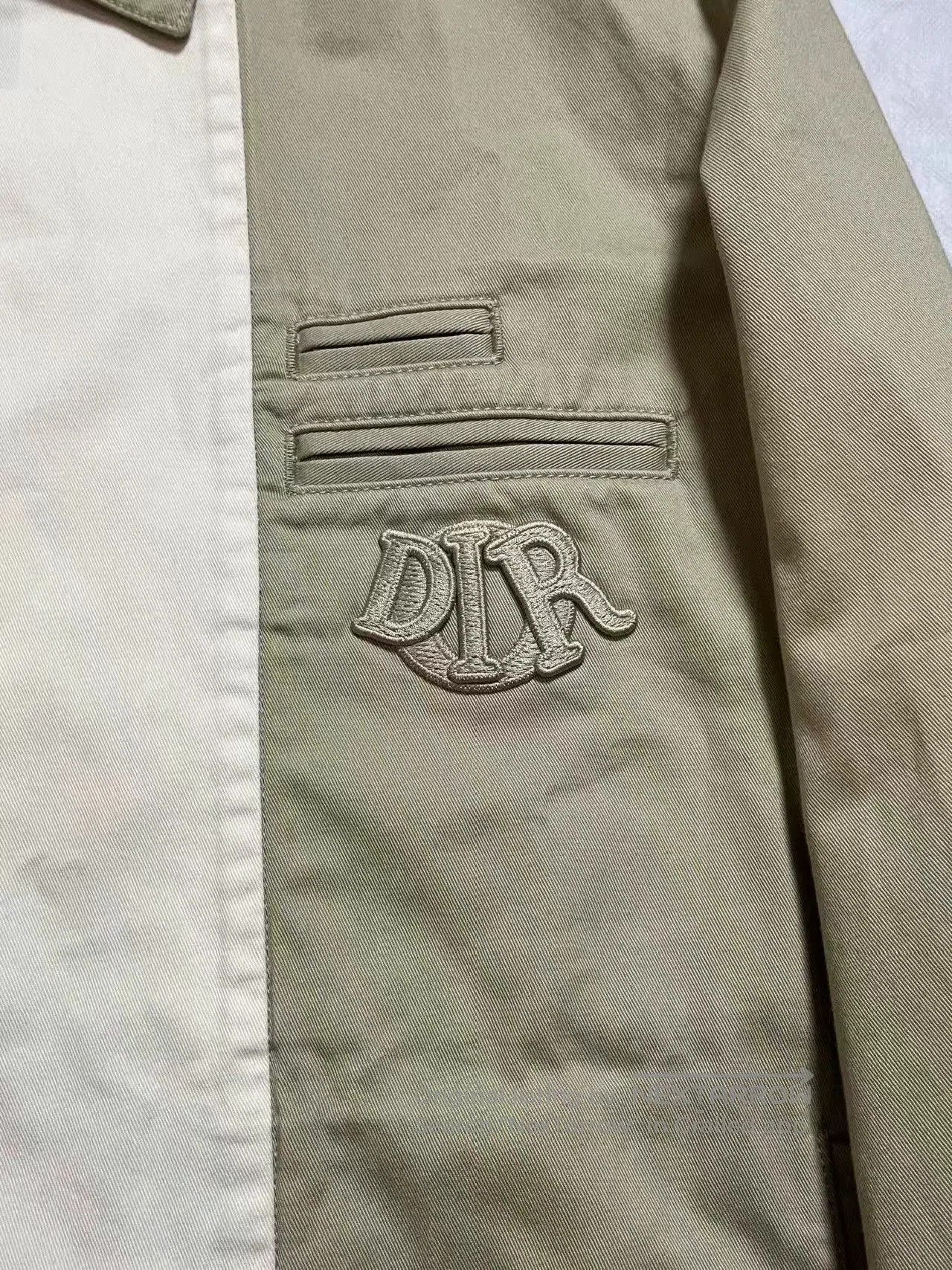 Dior Dior Beige Color Block Denim Shirt Jacket. Size US M / EU 48-50 / 2 - 3 Thumbnail
