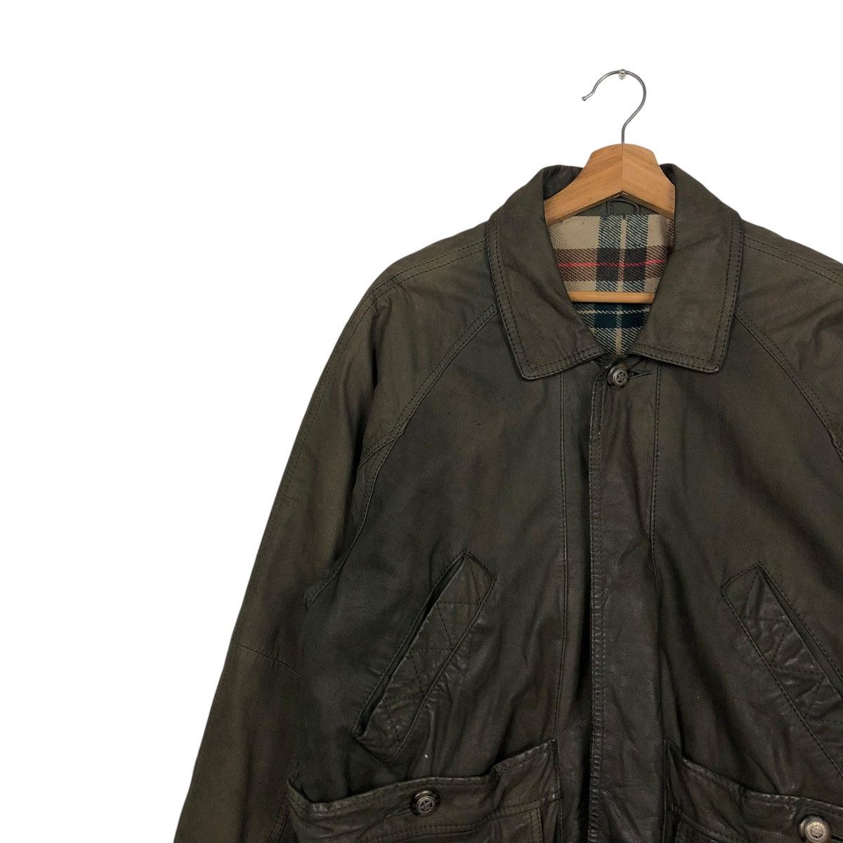 Japanese Brand VINTAGE LEATHER JACKET COWHIDE ALL THE WAY BLANKET BIG LOGO Size US M / EU 48-50 / 2 - 9 Thumbnail