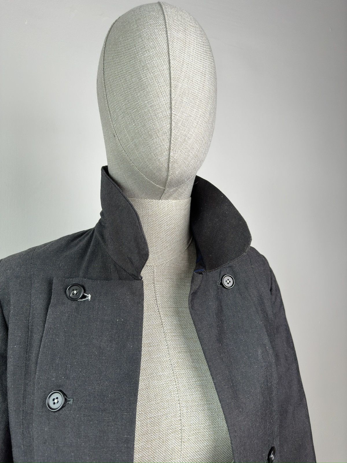Other TOAST Linen Cotton Grey Double Breasted Blazer Jacket Size M / US 6-8 / IT 42-44 - 8 Thumbnail