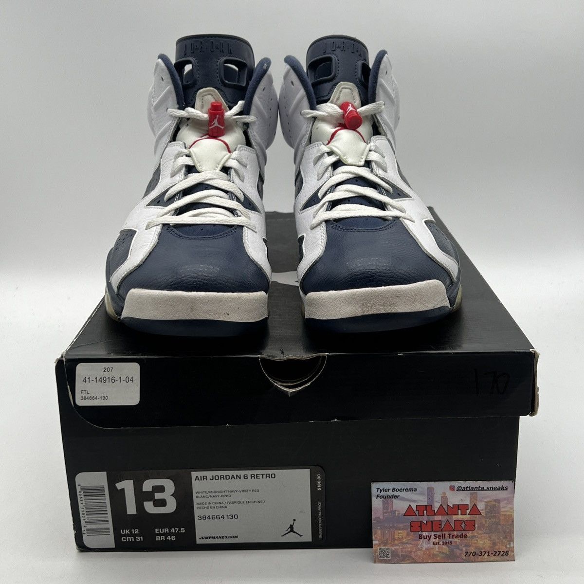 Jordan Brand Air Jordan 6 Olympic Size US 13 / EU 46 - 2 Thumbnail