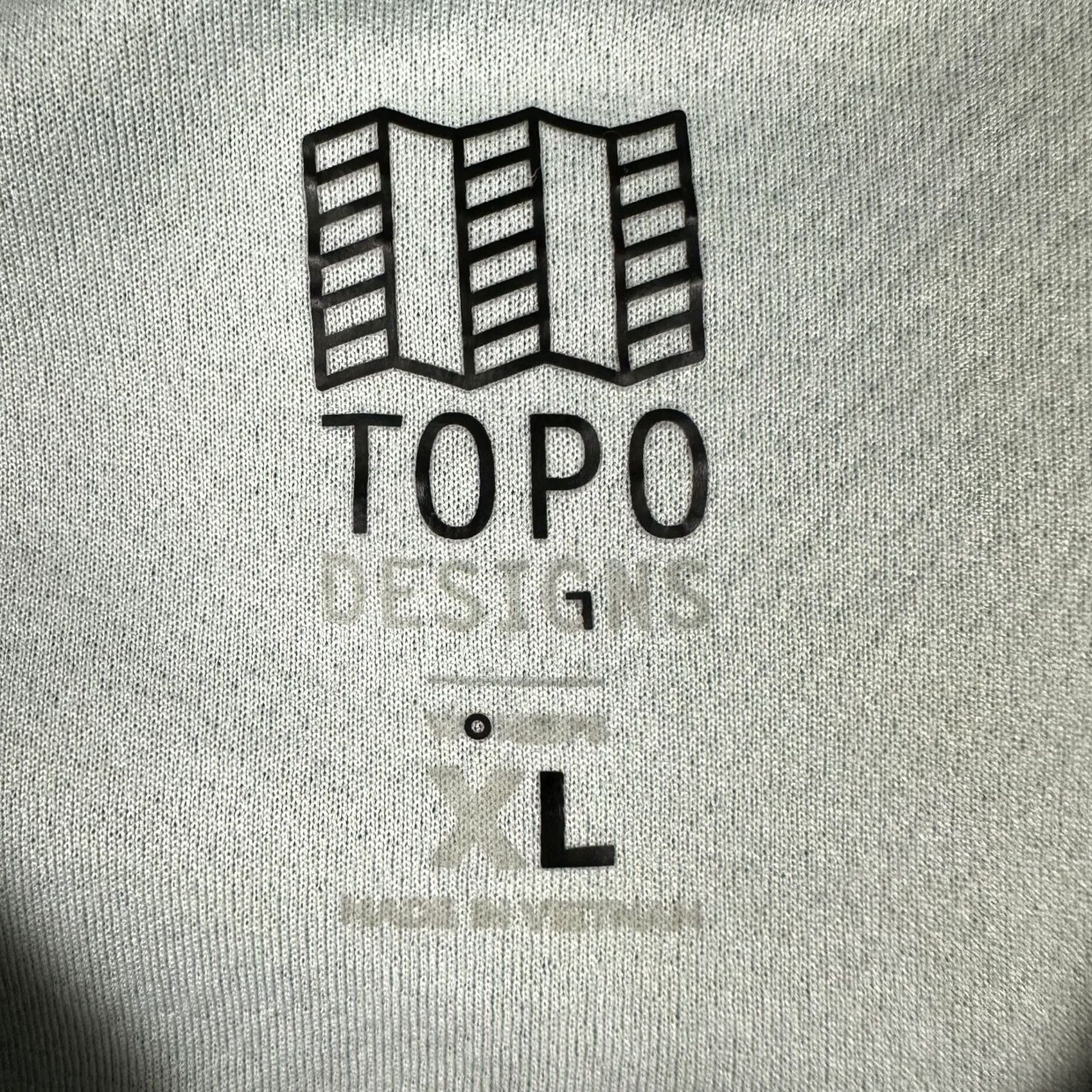 Topo Designs Topo Designs Shirt Womens XL Green Geometric Print Pockets Zip Quick Dry Travel Casual Size XL / US 12-14 / IT 48-50 - 4 Thumbnail