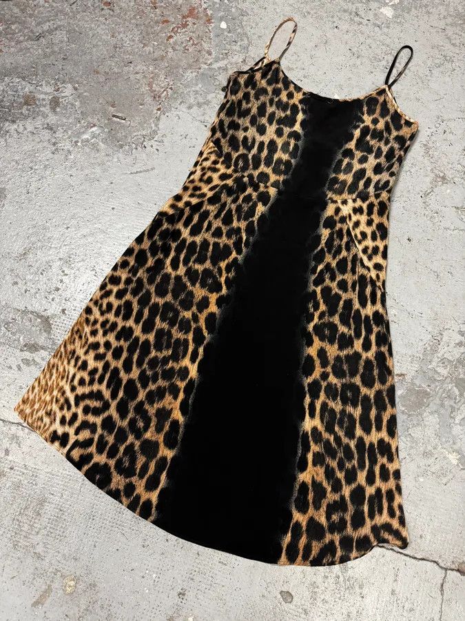 Just Cavalli 2000s Cavalli Panther Leopard Black Dress Size S / US 4 / IT 40 - 6 Thumbnail