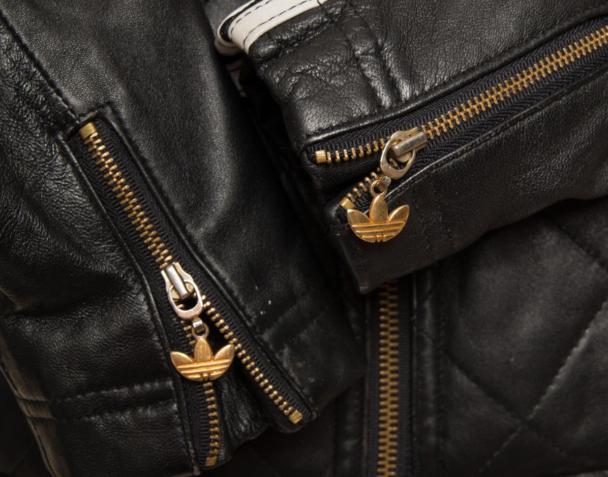 Adidas ADIDAS cropped leather jacket 80s Size L / US 10 / IT 46 - 11 Thumbnail