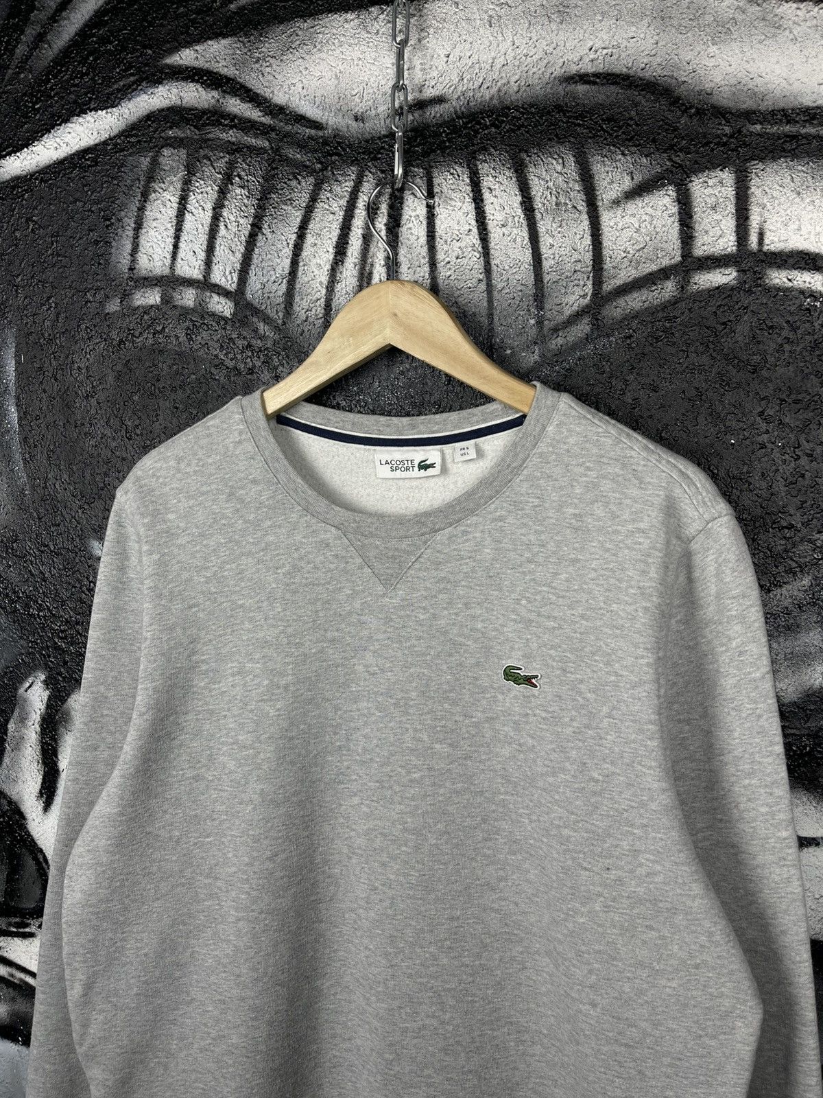 Lacoste Lacoste Sport Grey Basic Sweatshirt Men’s Size L Size US L / EU 52-54 / 3 - 3 Thumbnail