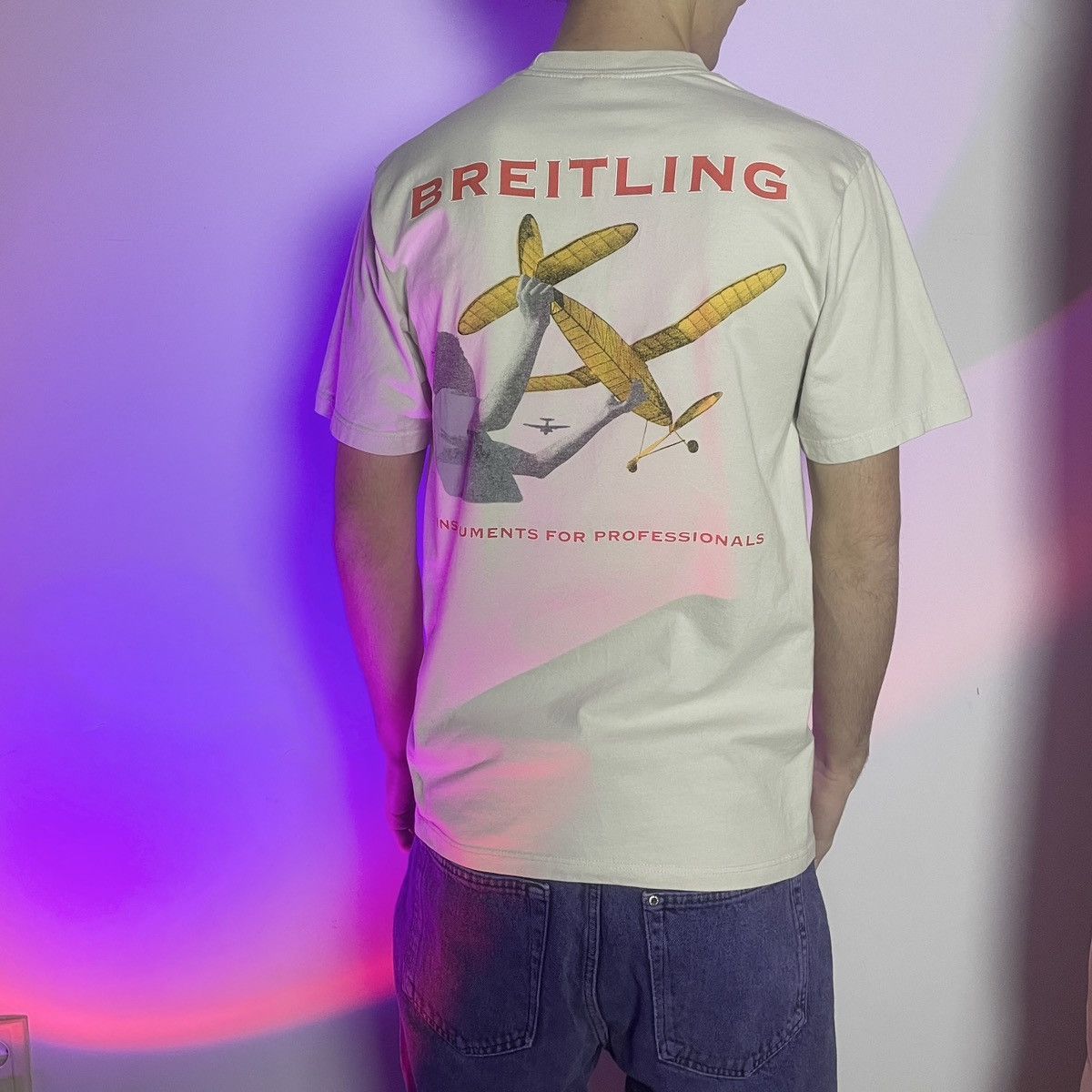 Jerzees × Vintage Vintage Breitling Jerzees 100 Years Of Flight Tee Size US M / EU 48-50 / 2 - 9 Thumbnail