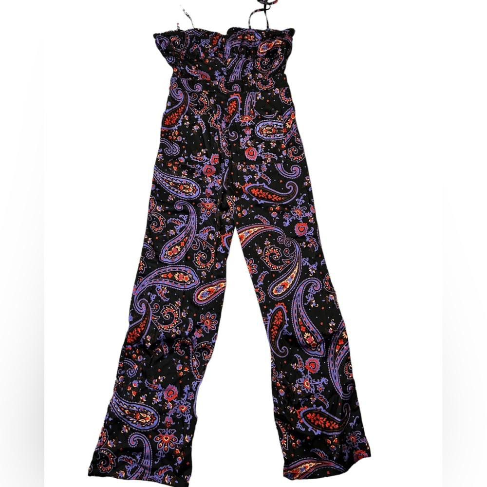 REVOLVE DANIELLE BERNSTEIN l Paisley-Print Ruched Jumpsuit 14 Size 36" / US 14 / IT 50 - 3 Thumbnail
