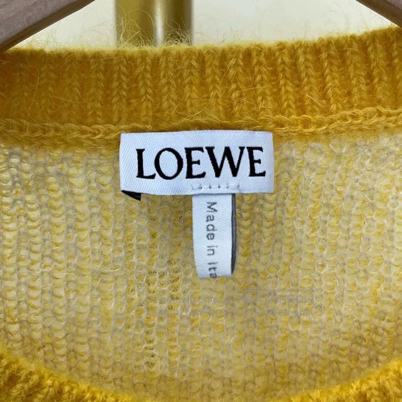 Loewe Loewe Yellow Embroidered Logo Knit Jacket Size M / US 6-8 / IT 42-44 - 5 Thumbnail