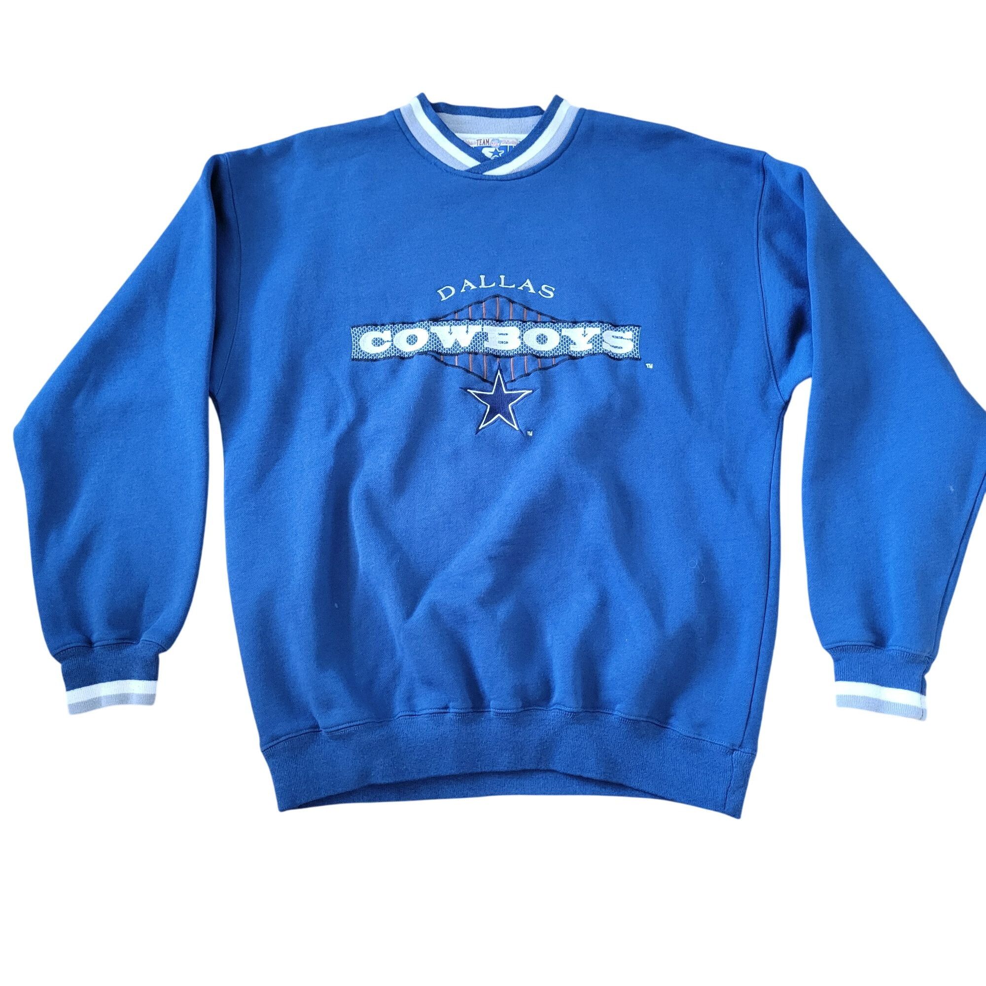 Starter Dallas Cowboys Starter NFL Sweatshirt Blue Embroidered Logo Size US L / EU 52-54 / 3 - 1 Thumbnail