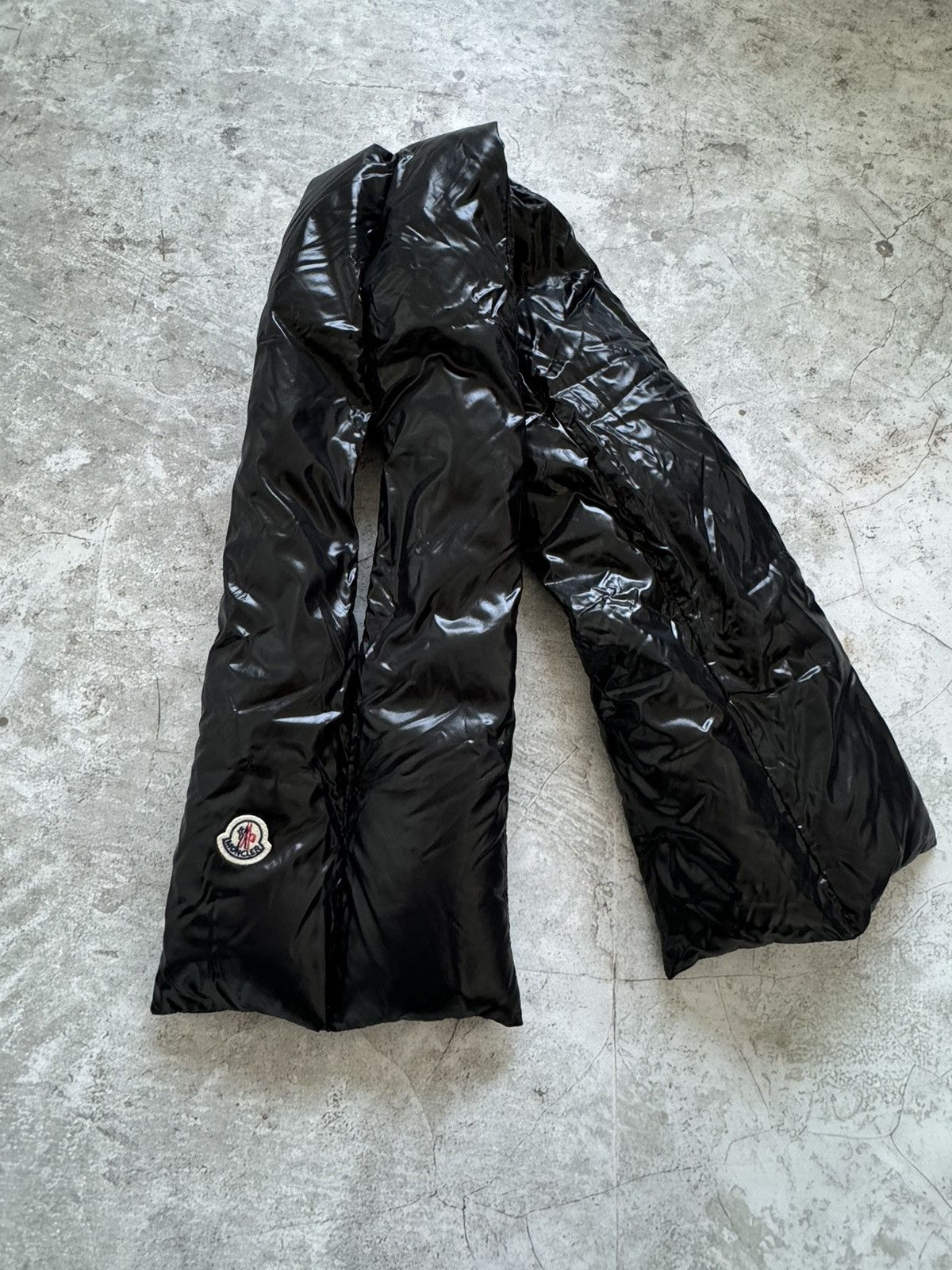 Moncler Moncler black down puffer scarf Size ONE SIZE - 3 Thumbnail