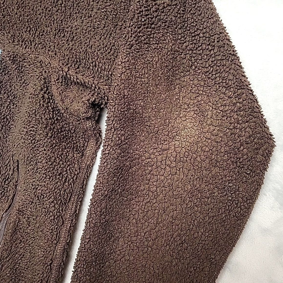Patagonia VINTAGE Patagonia Jacket Mens XL Brown Teal Deep Pile Fleece Cardigan Retro X - Mens XL Brown Teal Deep Pile Fleece Cardigan Retro X Size US XL / EU 56 / 4 - 4 Thumbnail