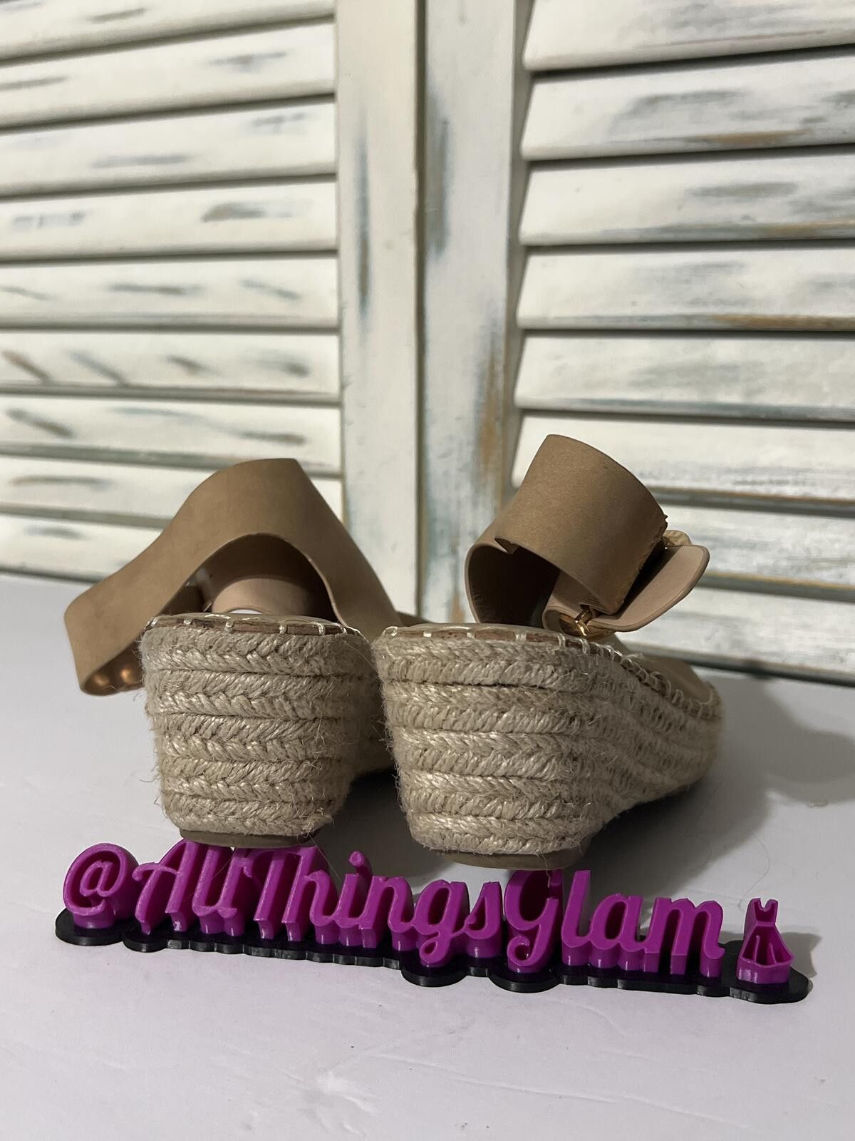 Other Cathrine Tan Wedge Espadrille Sandals Slingback Strap 8.5 Size US 8.5 / IT 38.5 - 4 Thumbnail