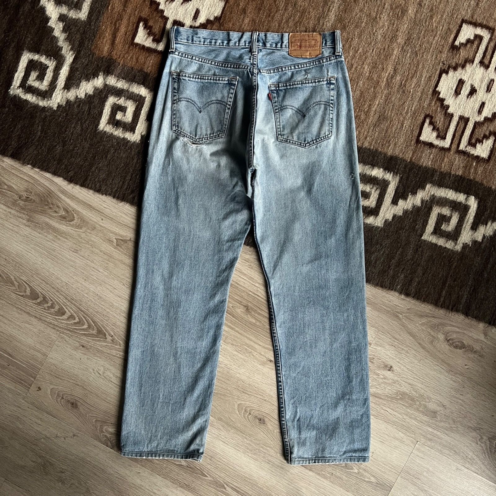Levi's Levi’s 517 Vintage Jeans USA Made Distressed Denim 9814AC Size US 33 - 1 Thumbnail