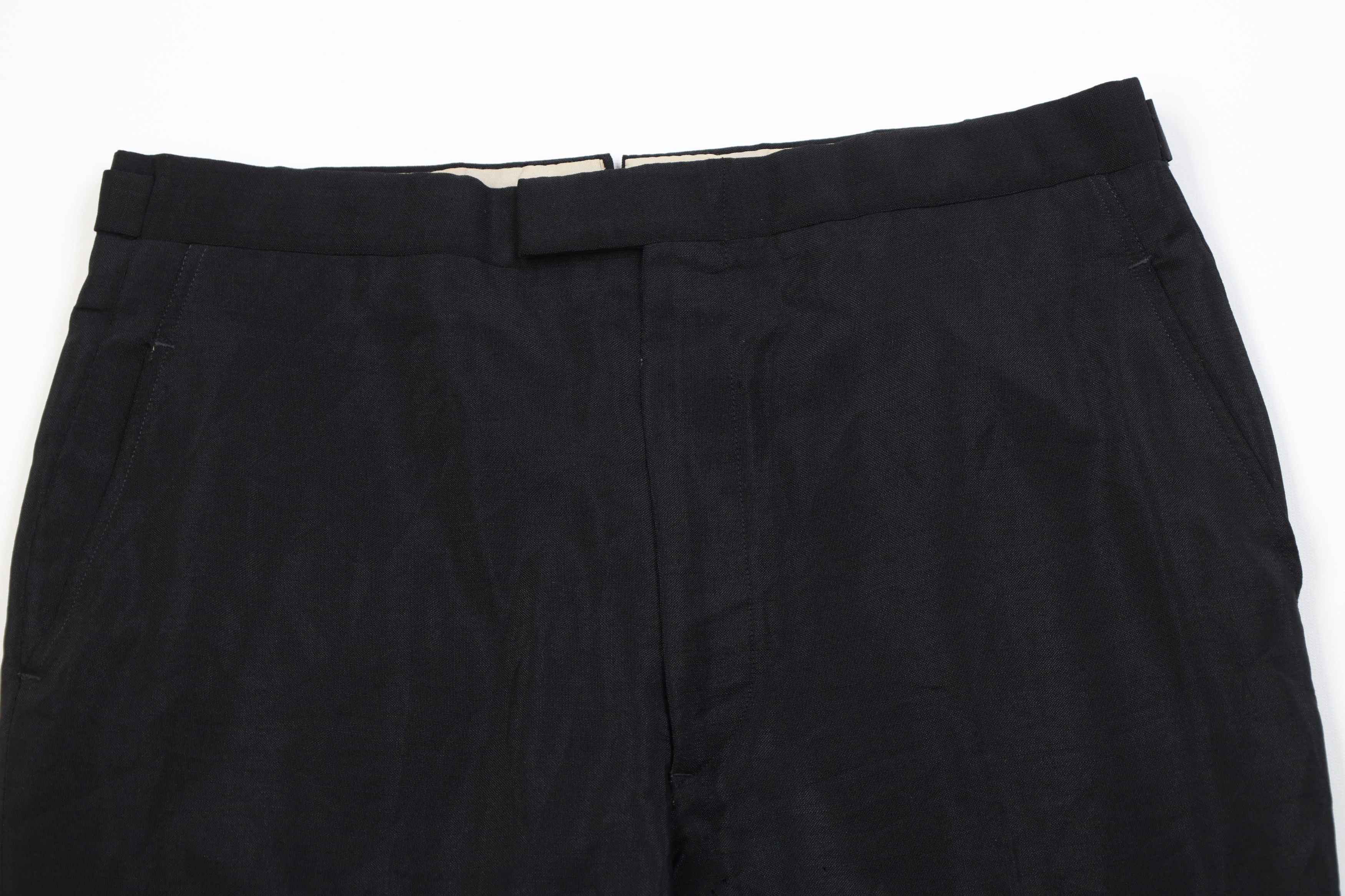 Vintage Vintage 50s Rockabilly Gabardine Knit Chino Pants Black USA Size US 34 / EU 50 - 2 Thumbnail